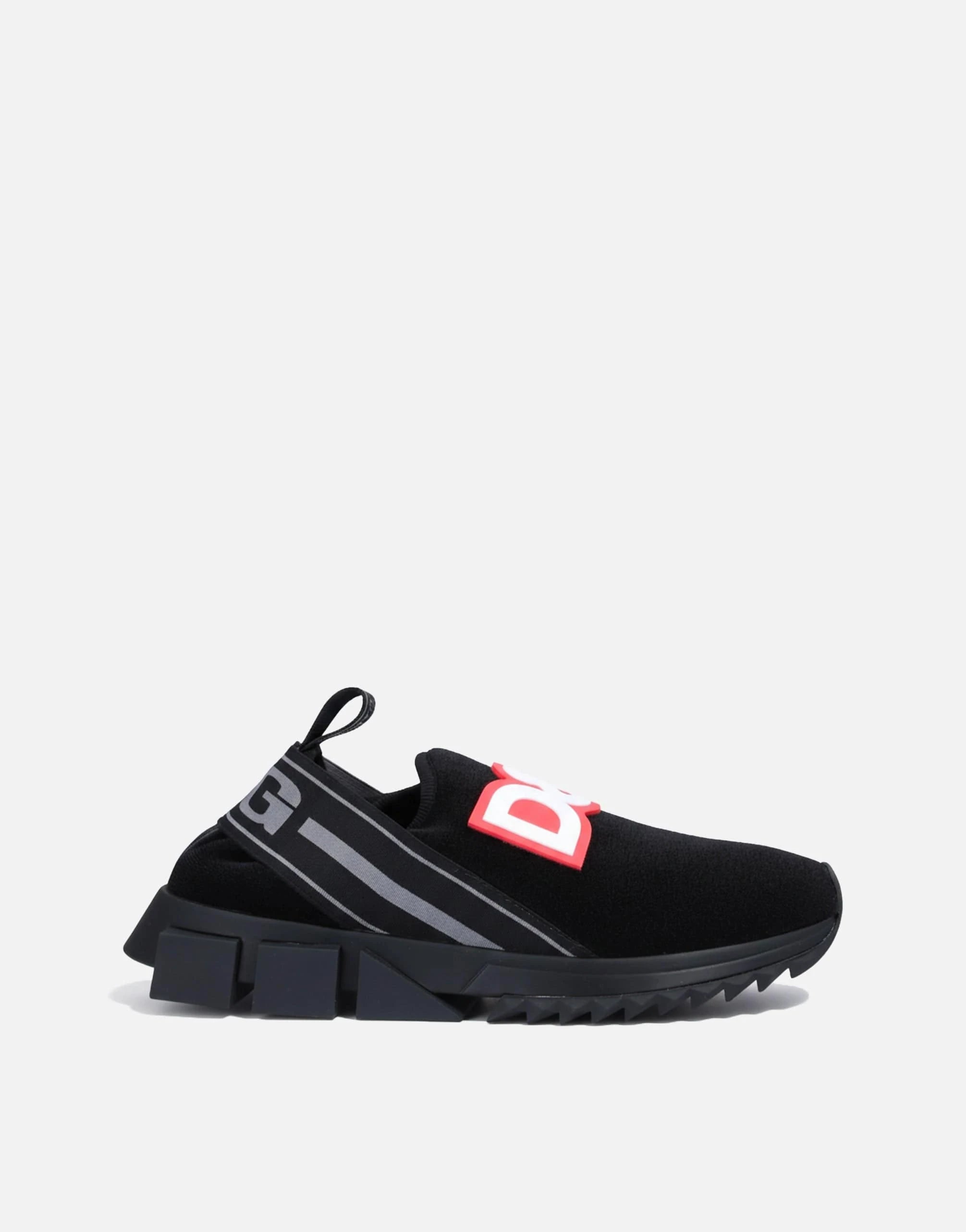 Dolce 
Gabbana DG Logo Patch Sorrento Slip-On Sneakers