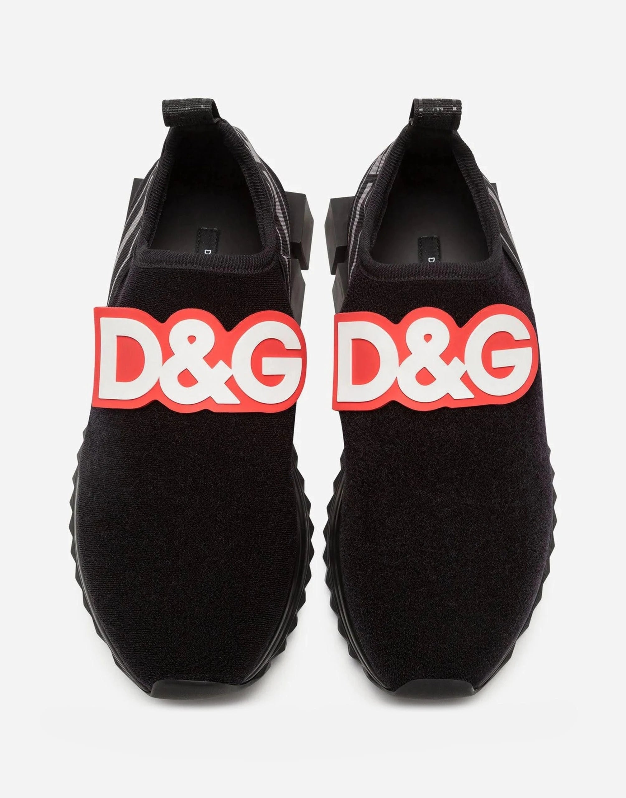 Dolce 
Gabbana DG Logo Patch Sorrento Slip-On Sneakers