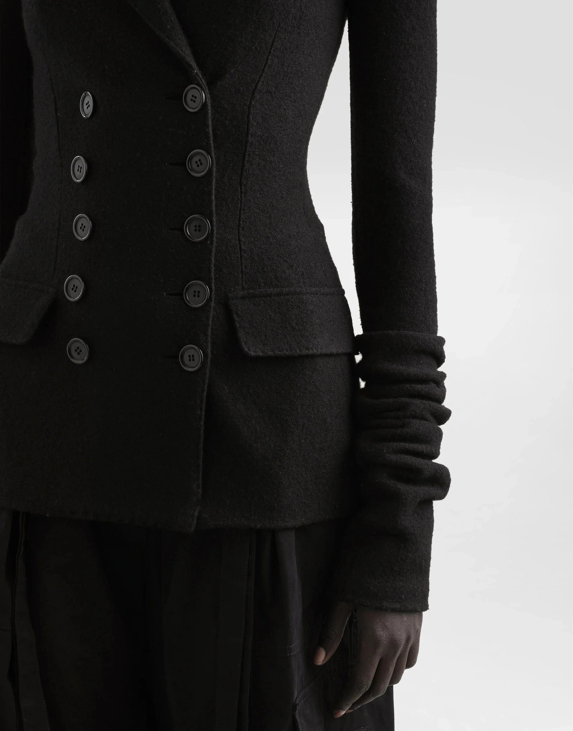 Dolce 
Gabbana Double-Breasted Wool Cloth Jacket