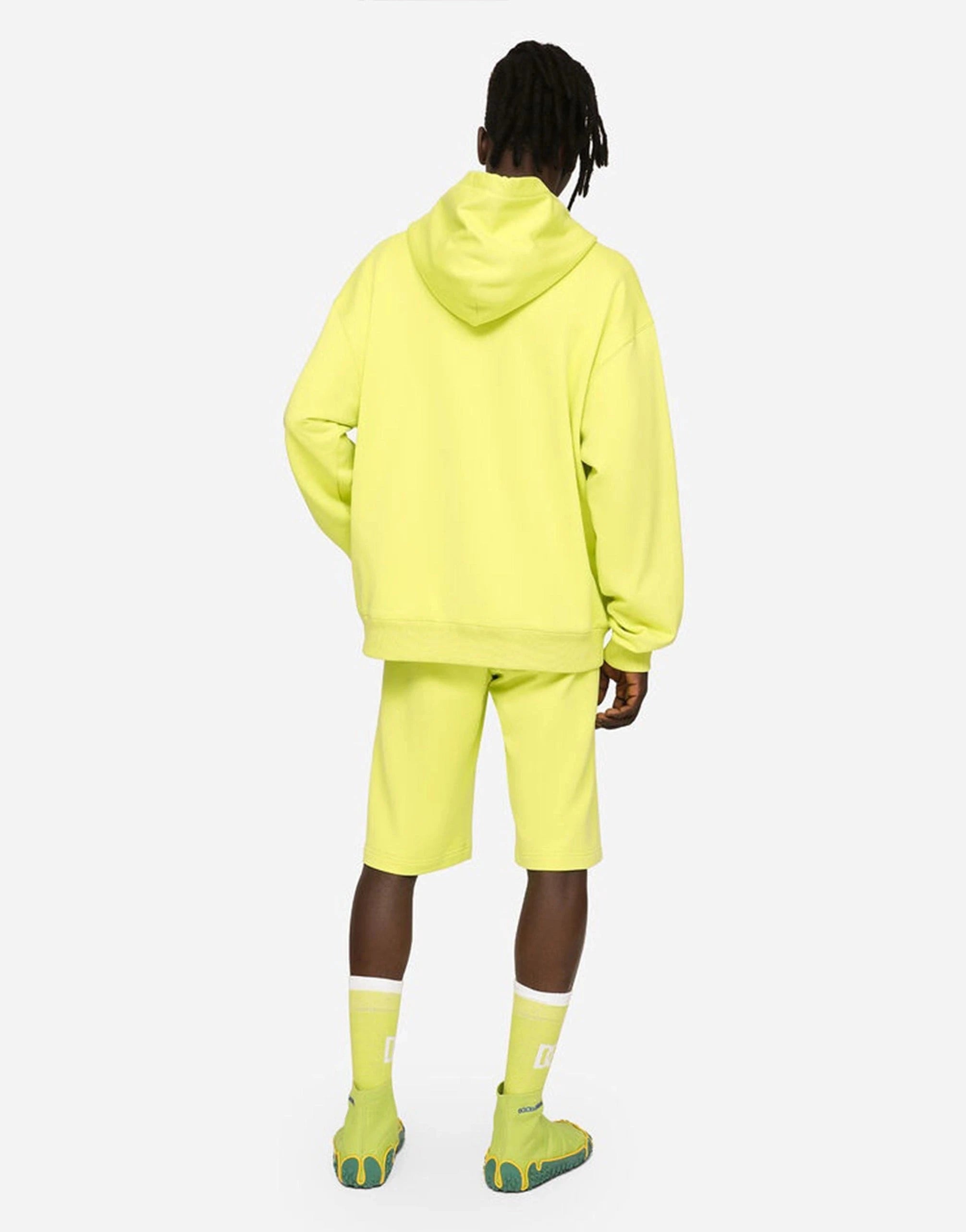 Dolce 
Gabbana Embossed Tag Jersey Hoodie