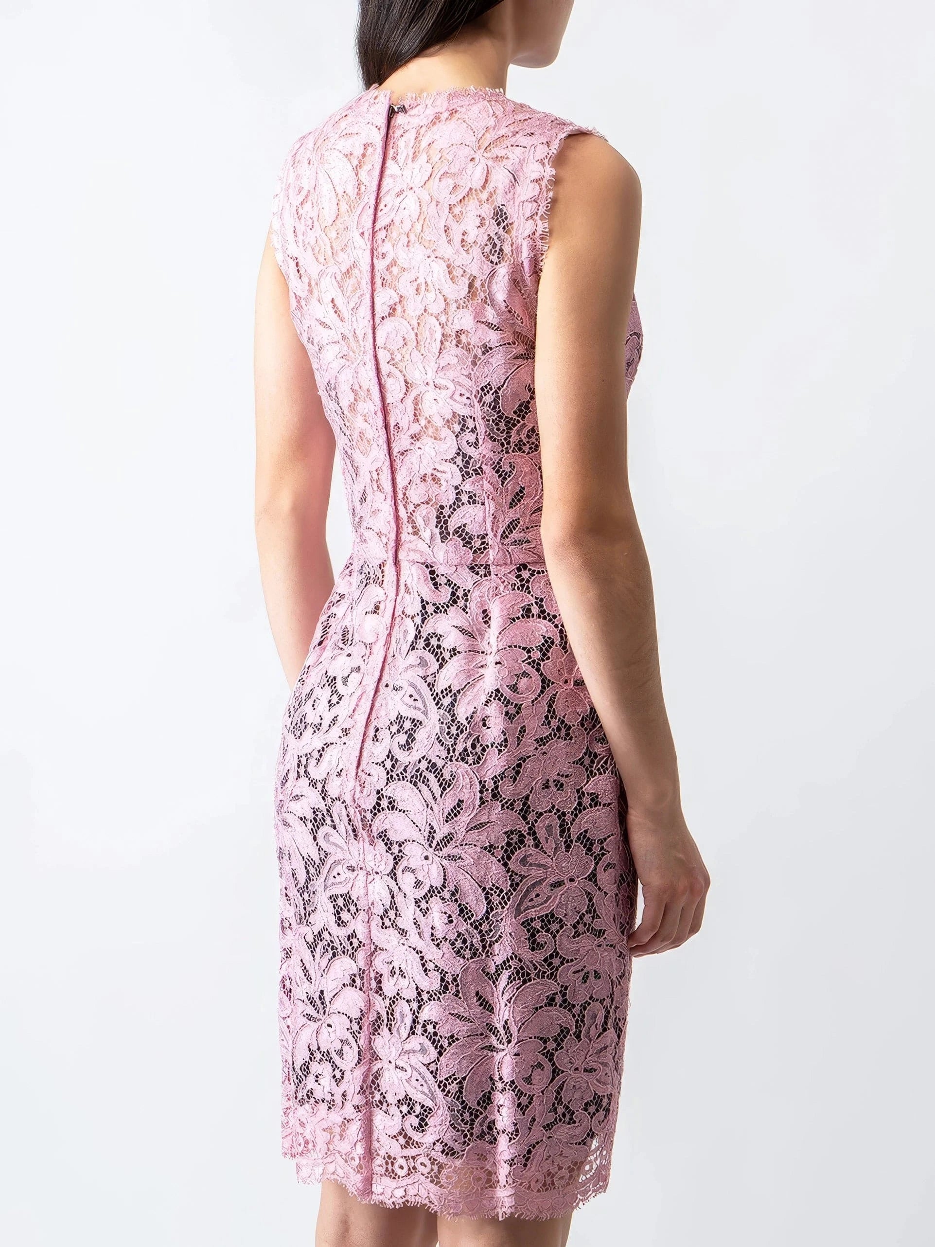 Dolce 
Gabbana Floral Lace Sleeveless Minidress