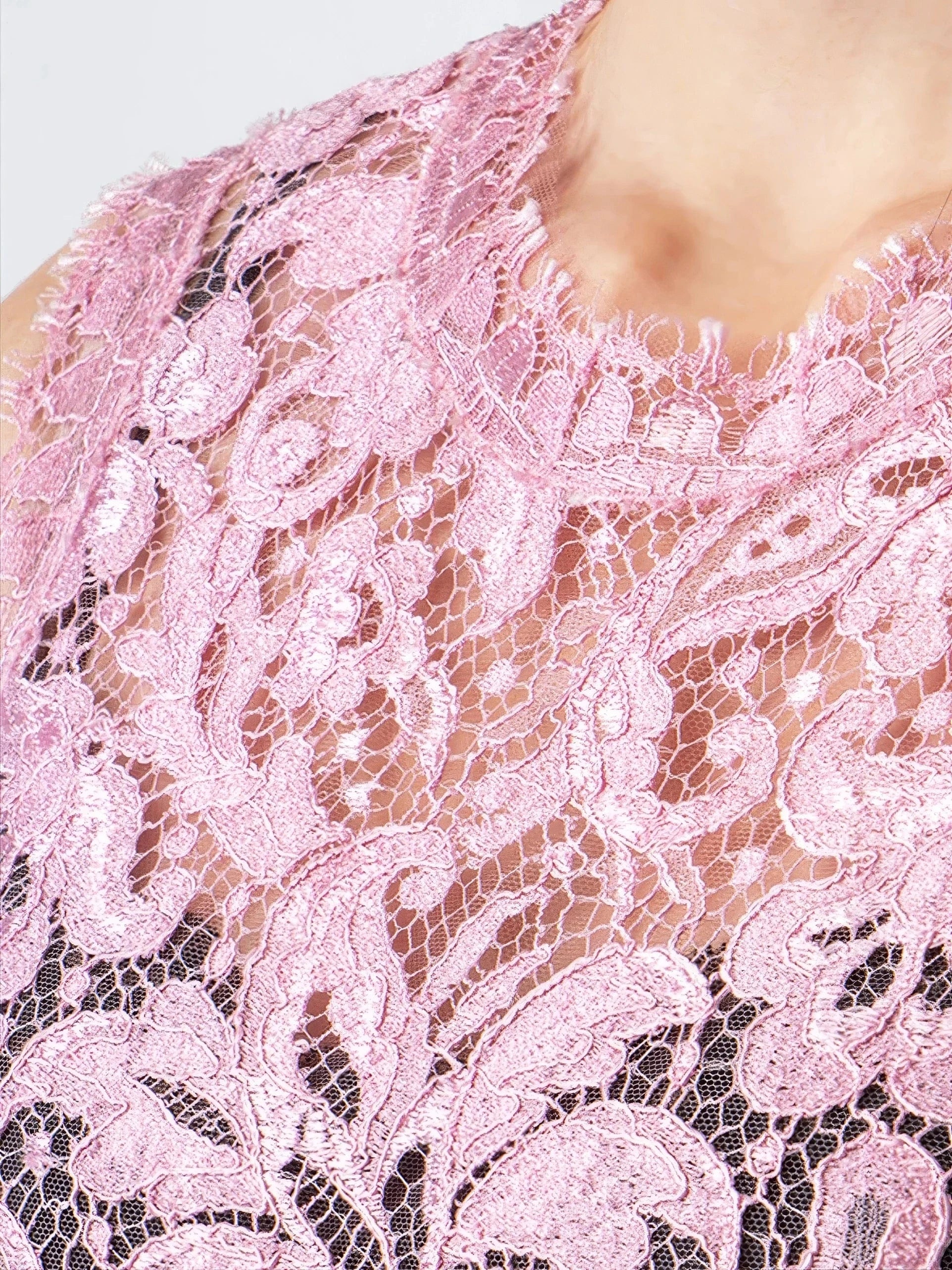 Dolce 
Gabbana Floral Lace Sleeveless Minidress
