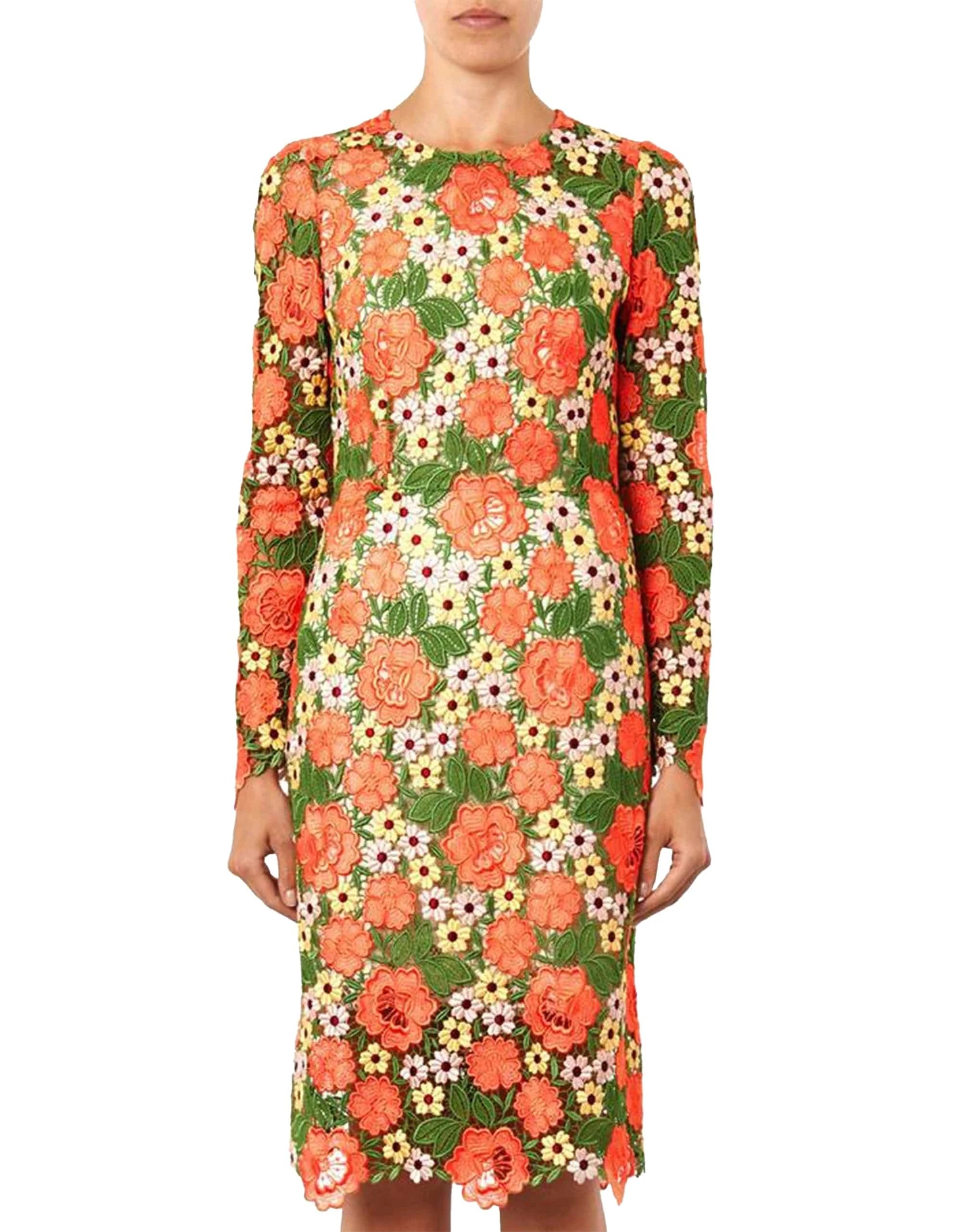 Dolce 
Gabbana Floral Macramé Lace Dress