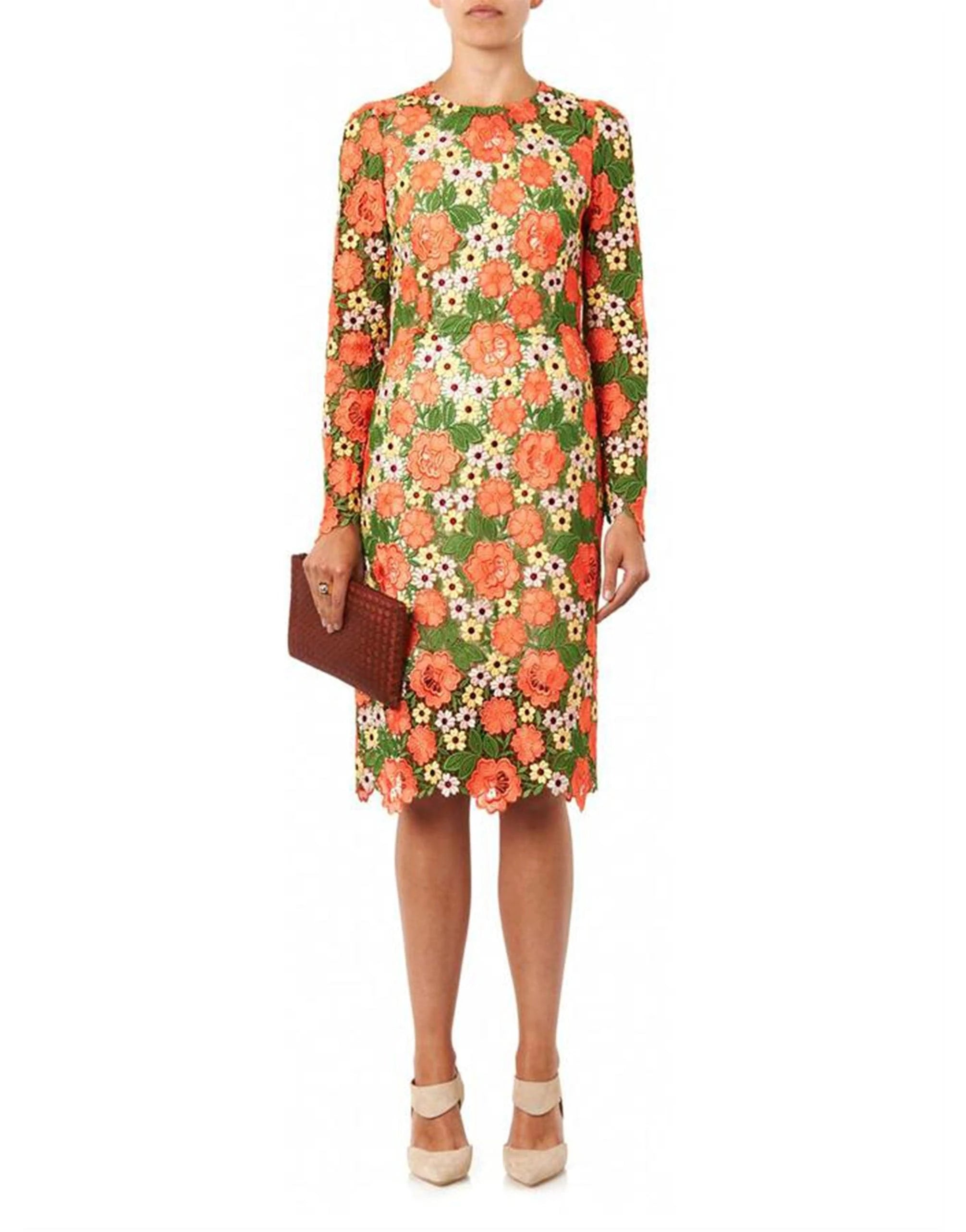 Dolce 
Gabbana Floral Macramé Lace Dress