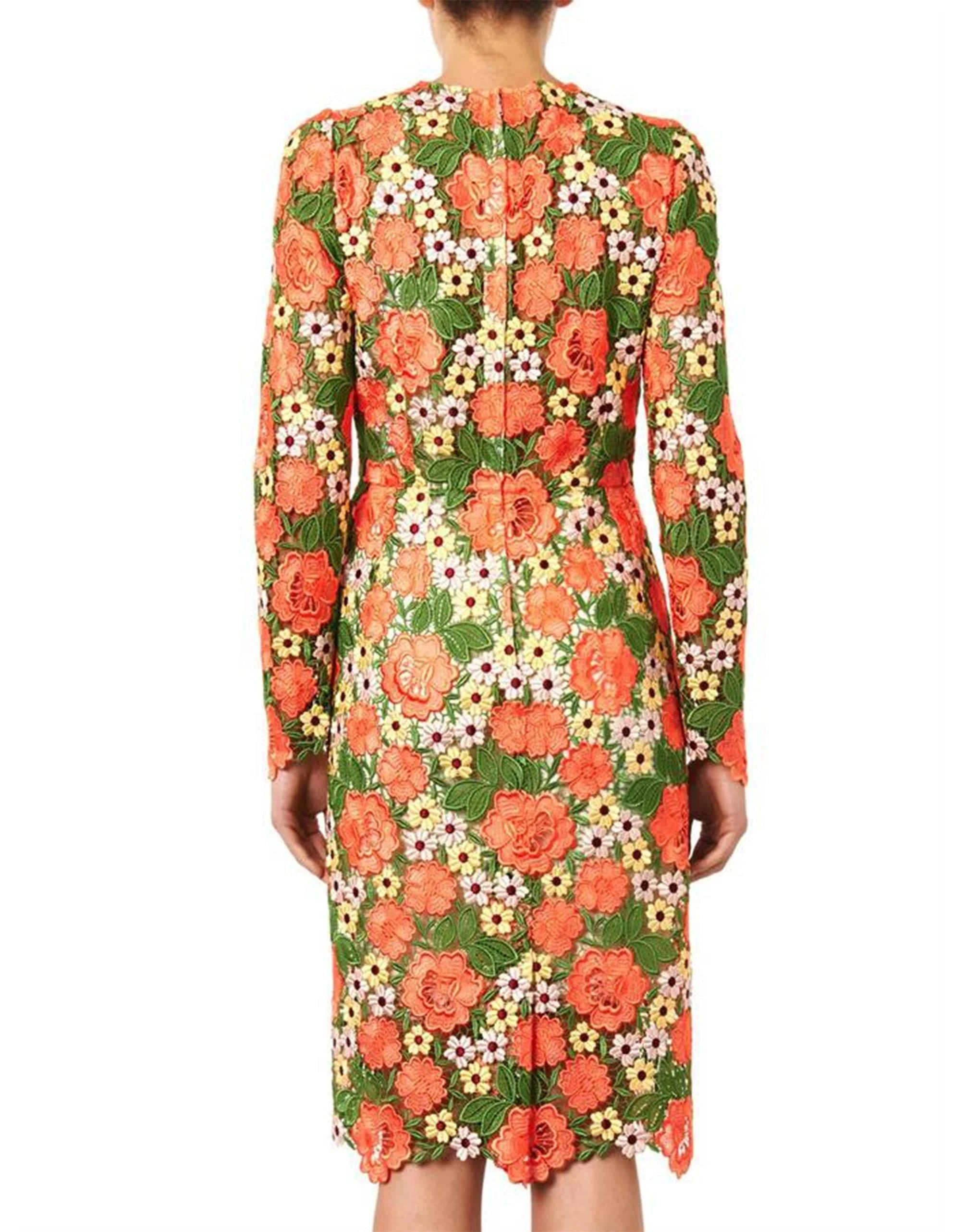 Dolce 
Gabbana Floral Macramé Lace Dress