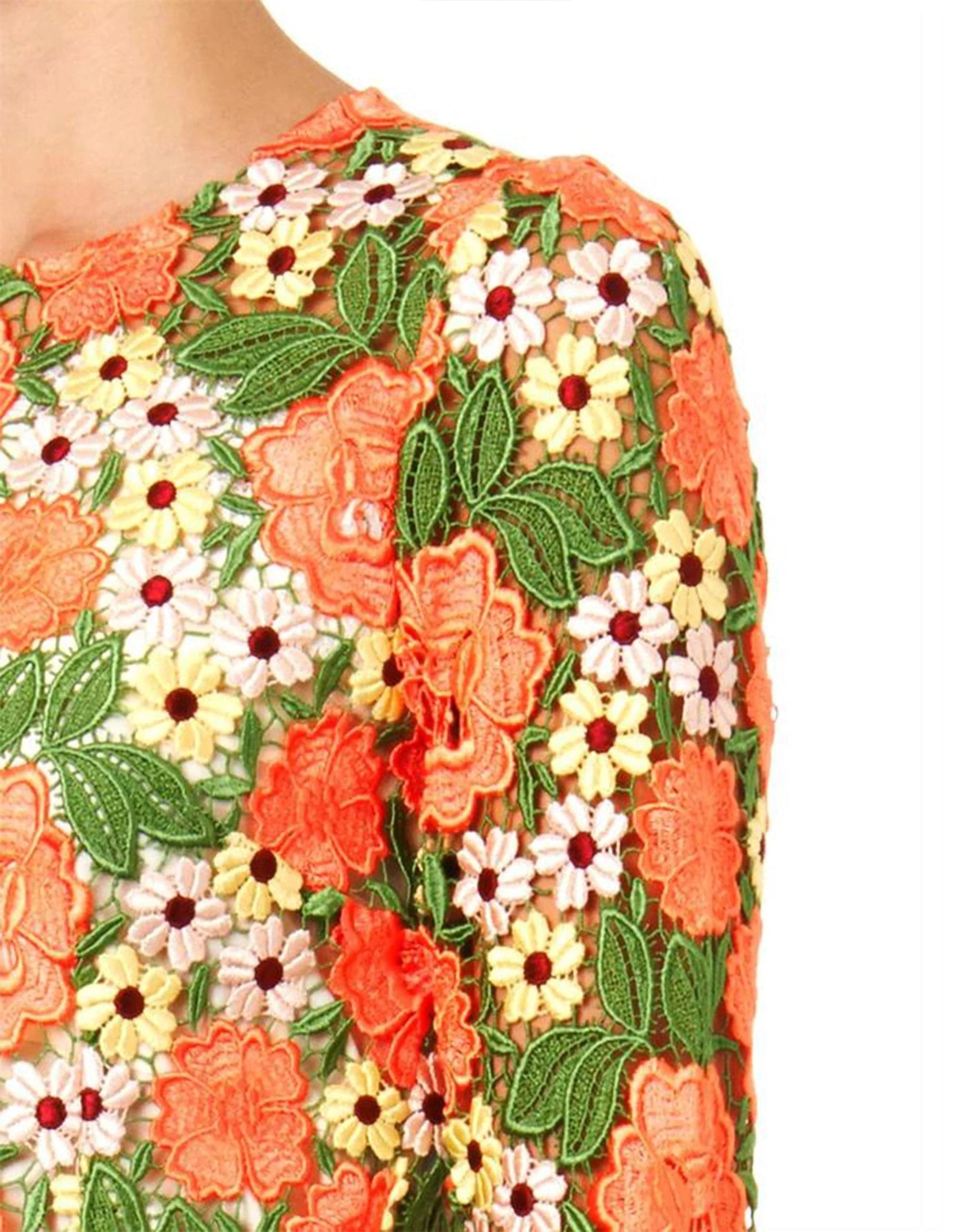 Dolce 
Gabbana Floral Macramé Lace Dress