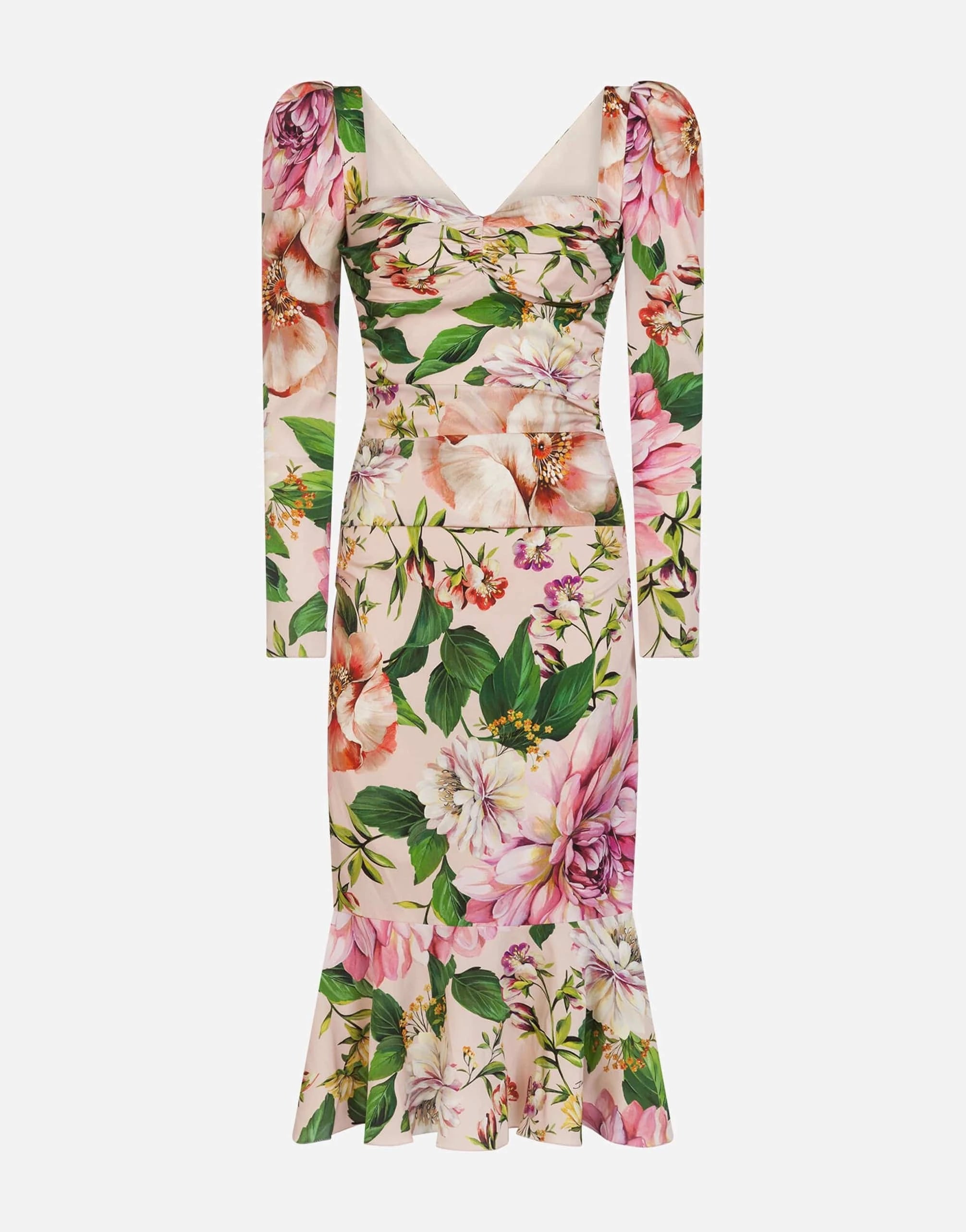 Dolce 
Gabbana Floral-Print Bustier Dress