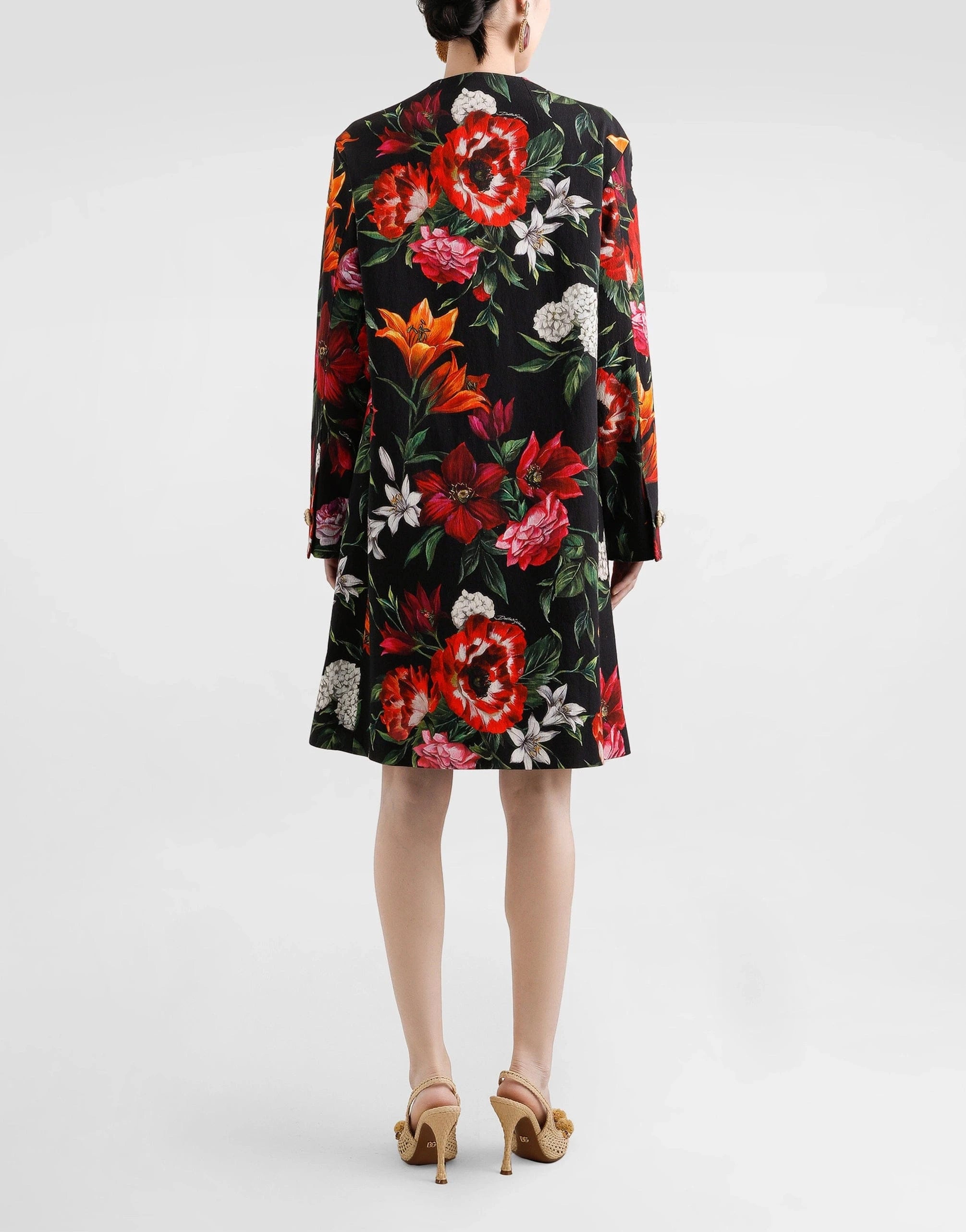 Dolce 
Gabbana Floral-Print Mini Dress