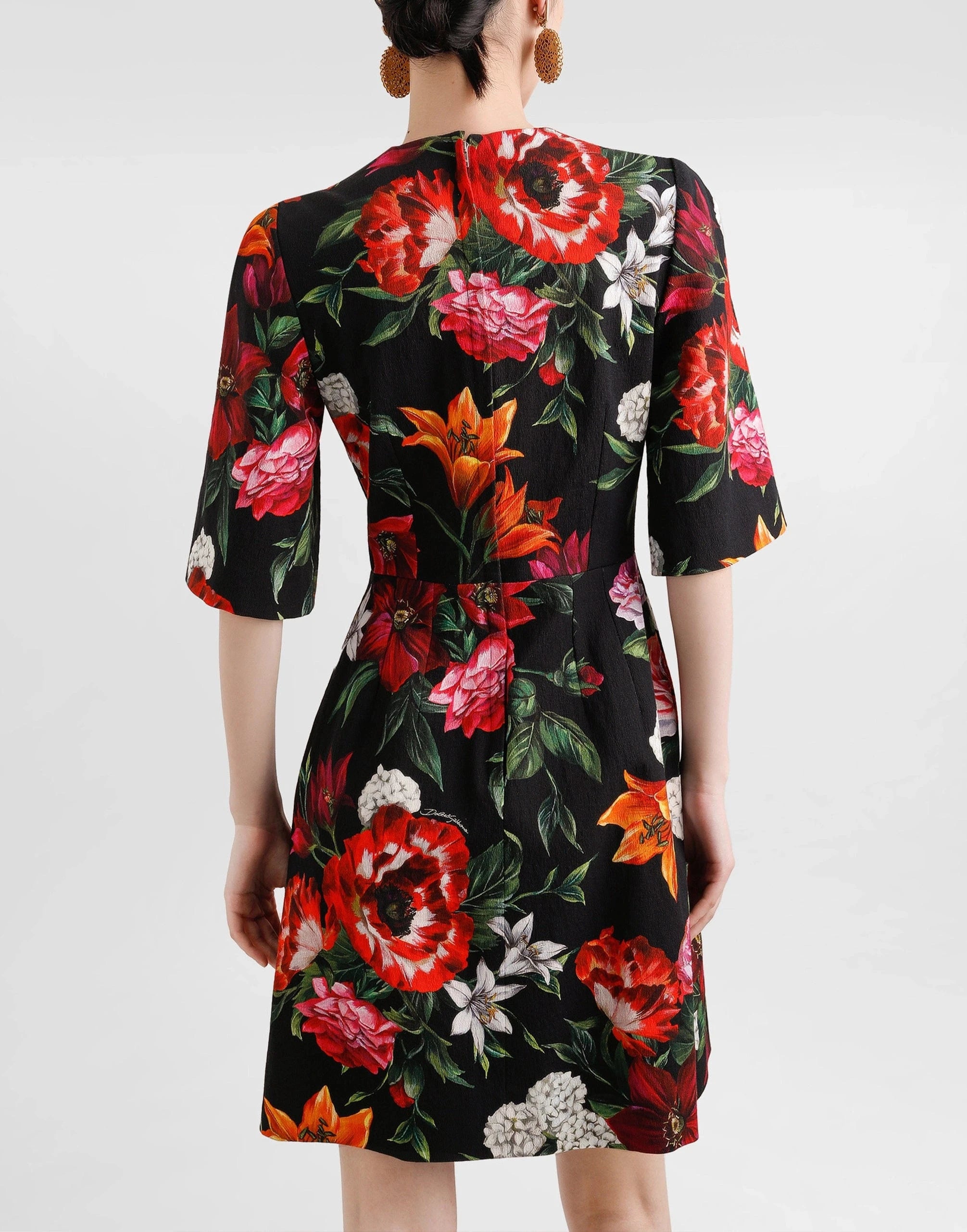 Dolce 
Gabbana Floral-Print Mini Dress
