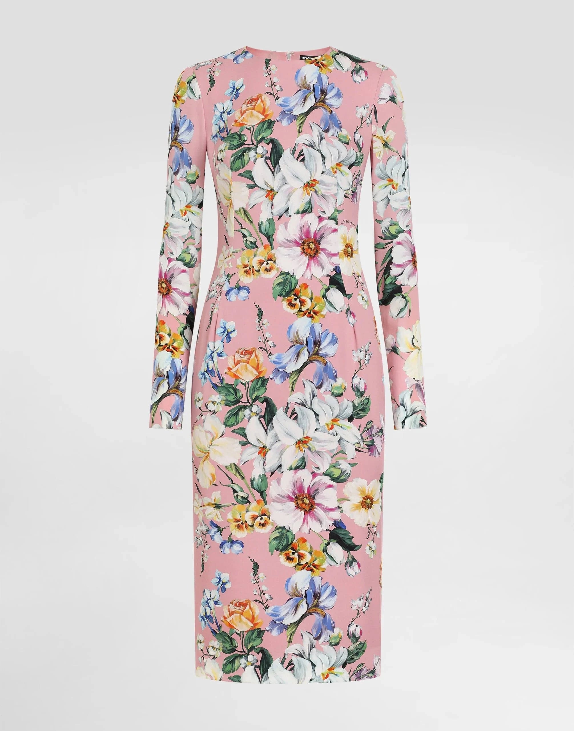 Dolce 
Gabbana Floral-Print Sheath Midi Dress