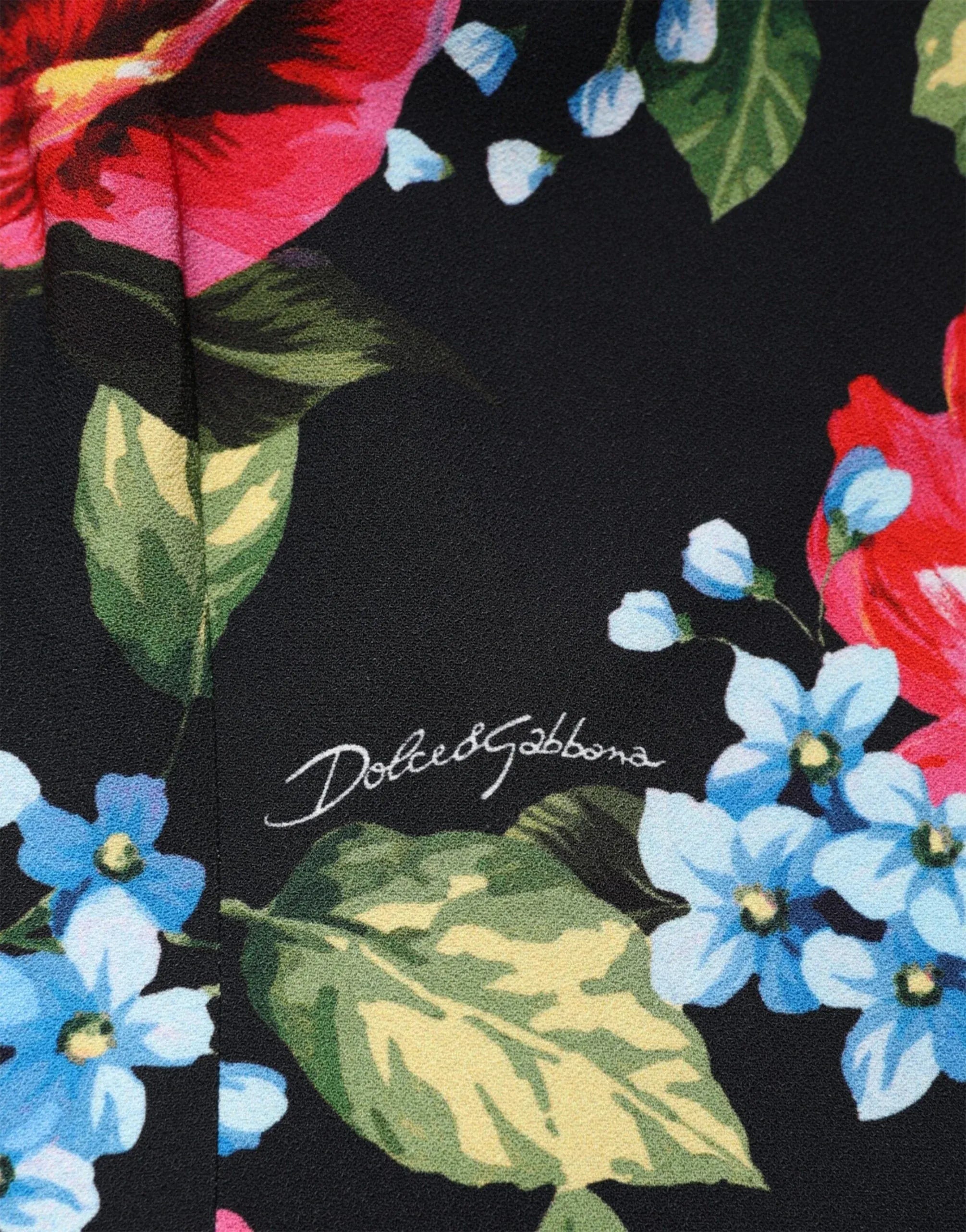 Dolce 
Gabbana Floral Print Viscose Sheath Midi Dress