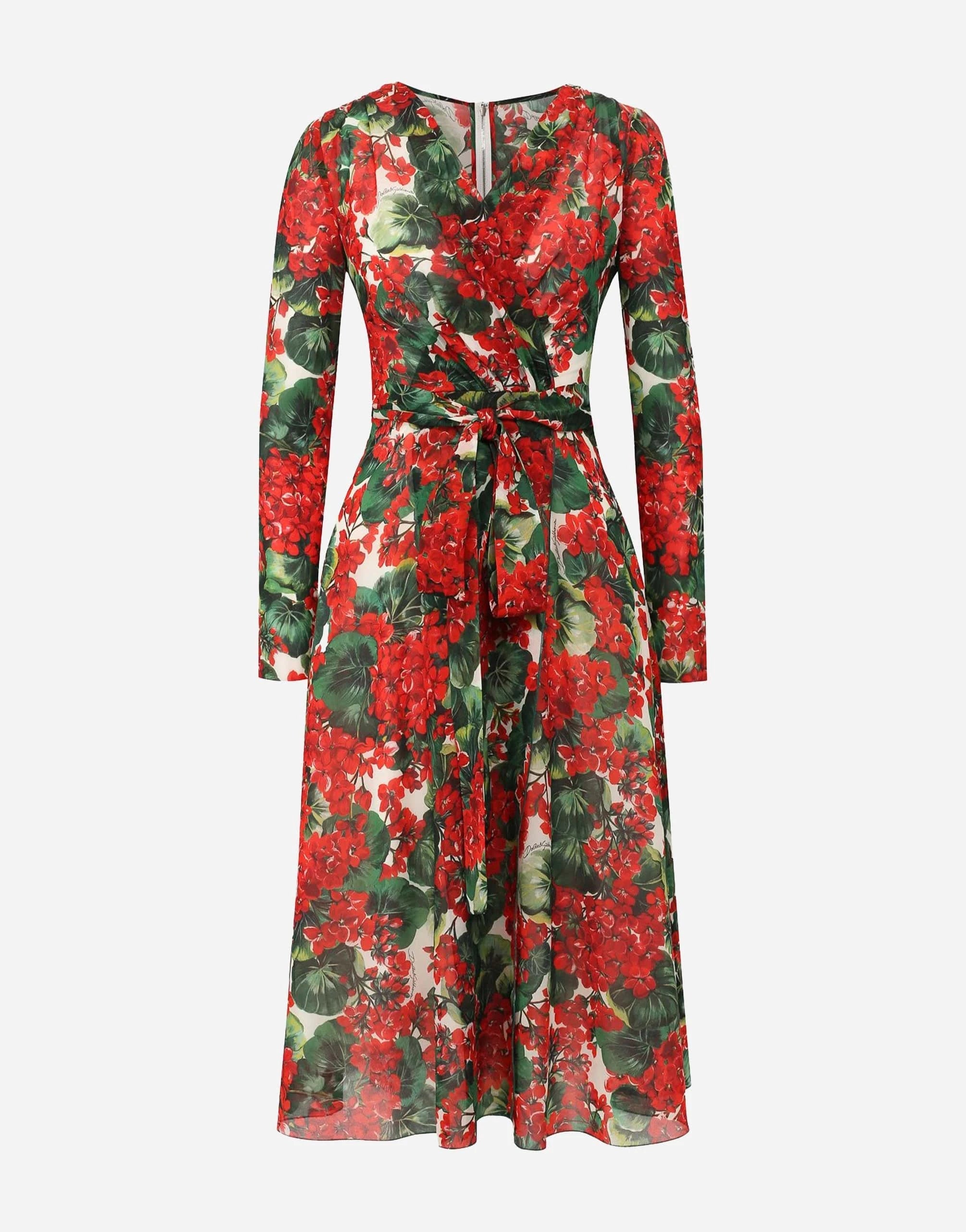 Dolce 
Gabbana Floral-Print Wrap Midi Dress