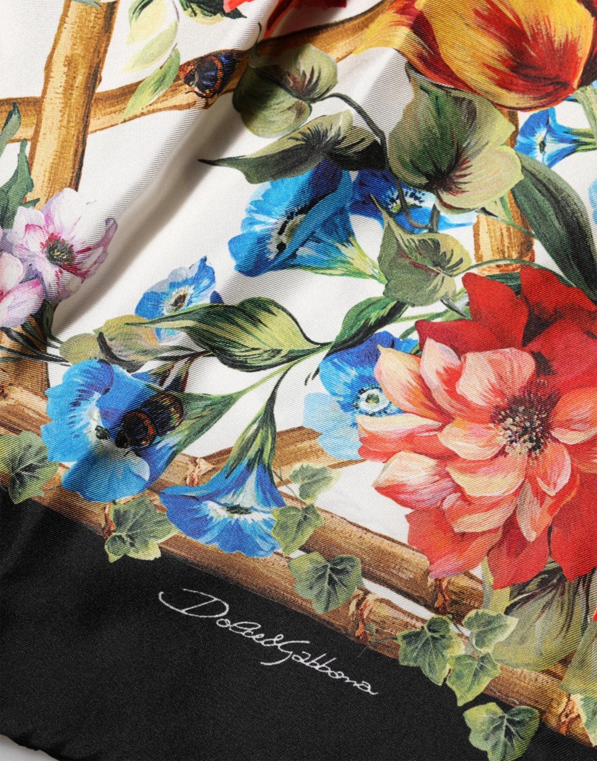 Dolce 
Gabbana Floral Tiger-Print A-Line Midi Dress