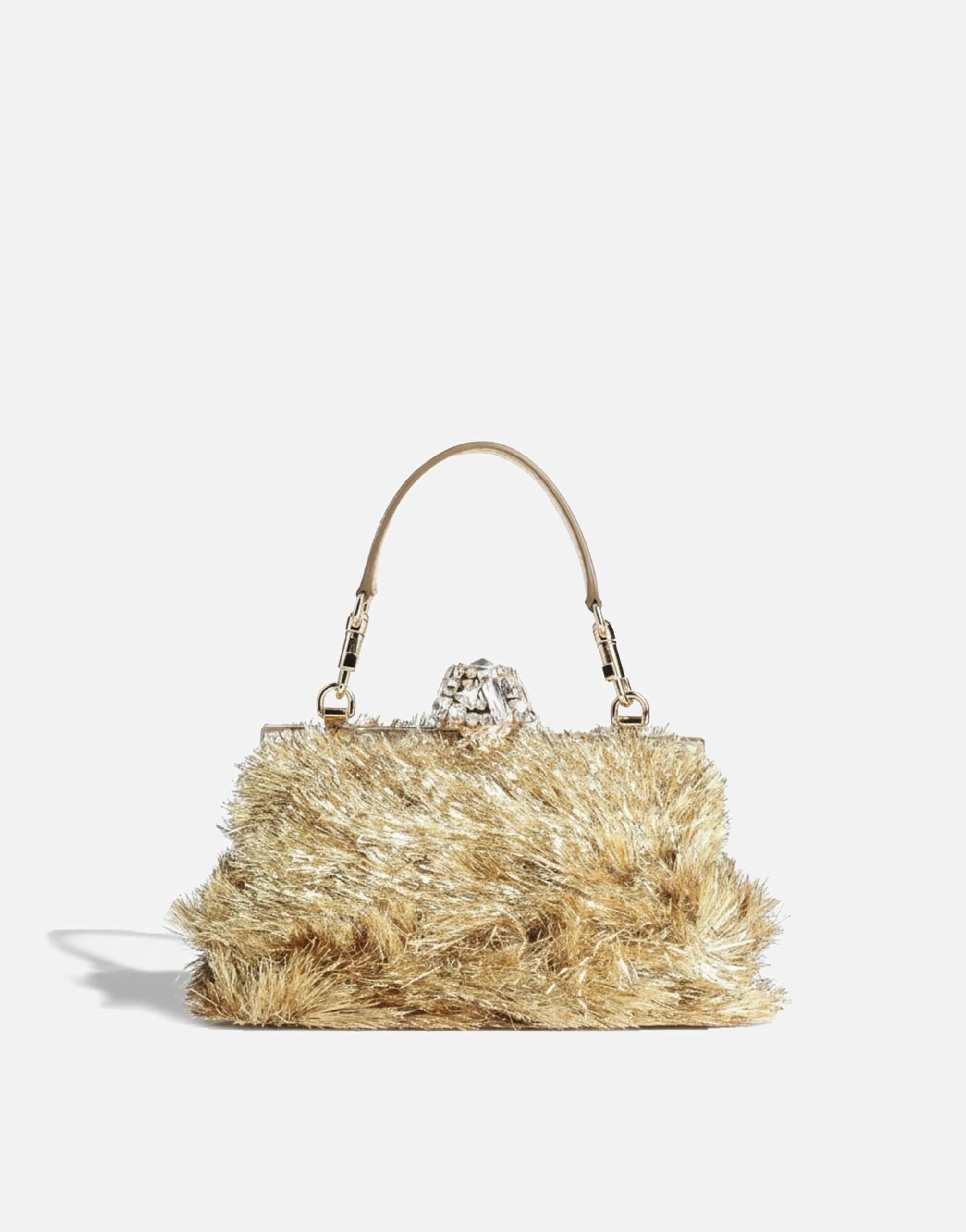 Dolce 
Gabbana Gold Vanda Clutch Bag