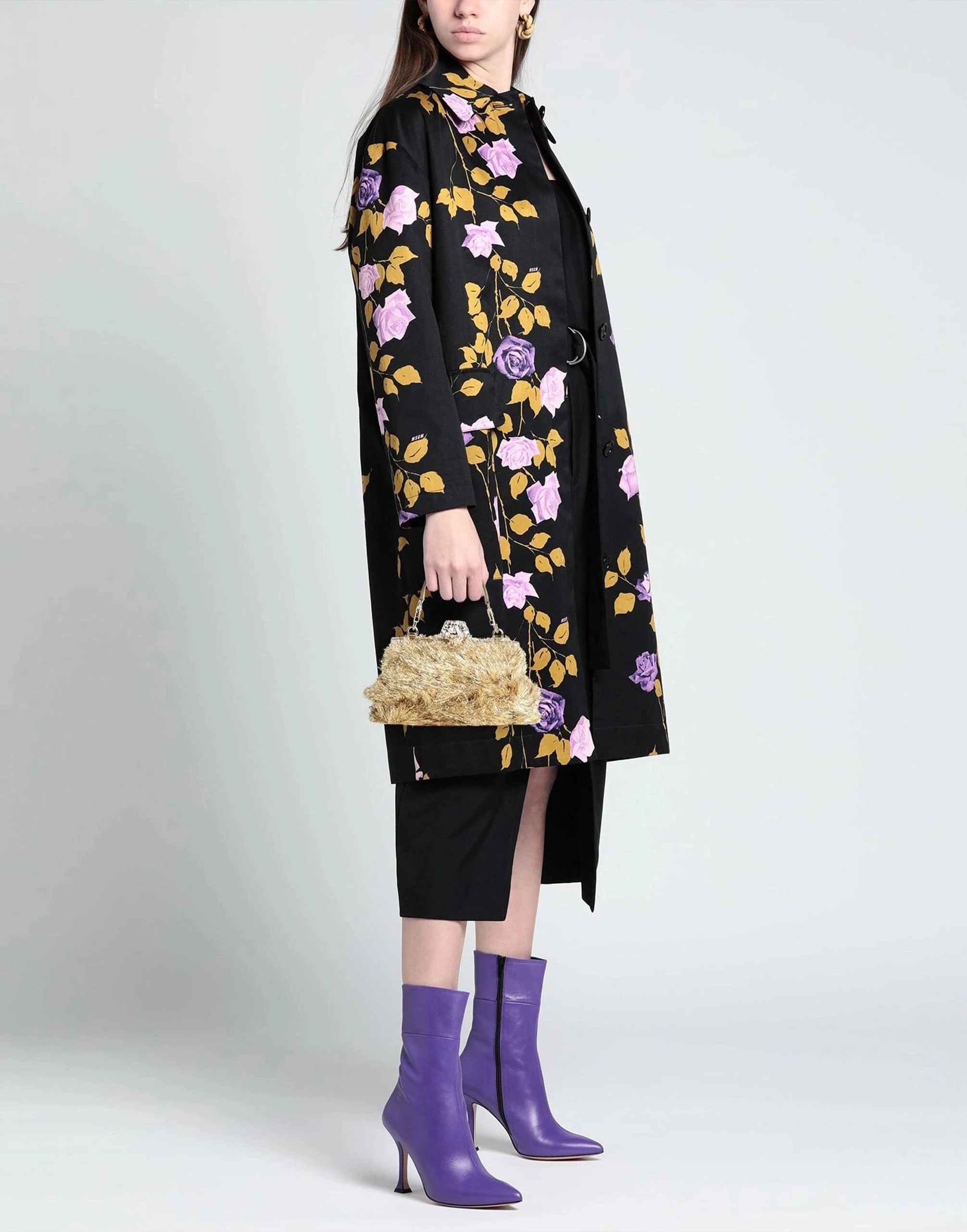 Dolce 
Gabbana Gold Vanda Clutch Bag