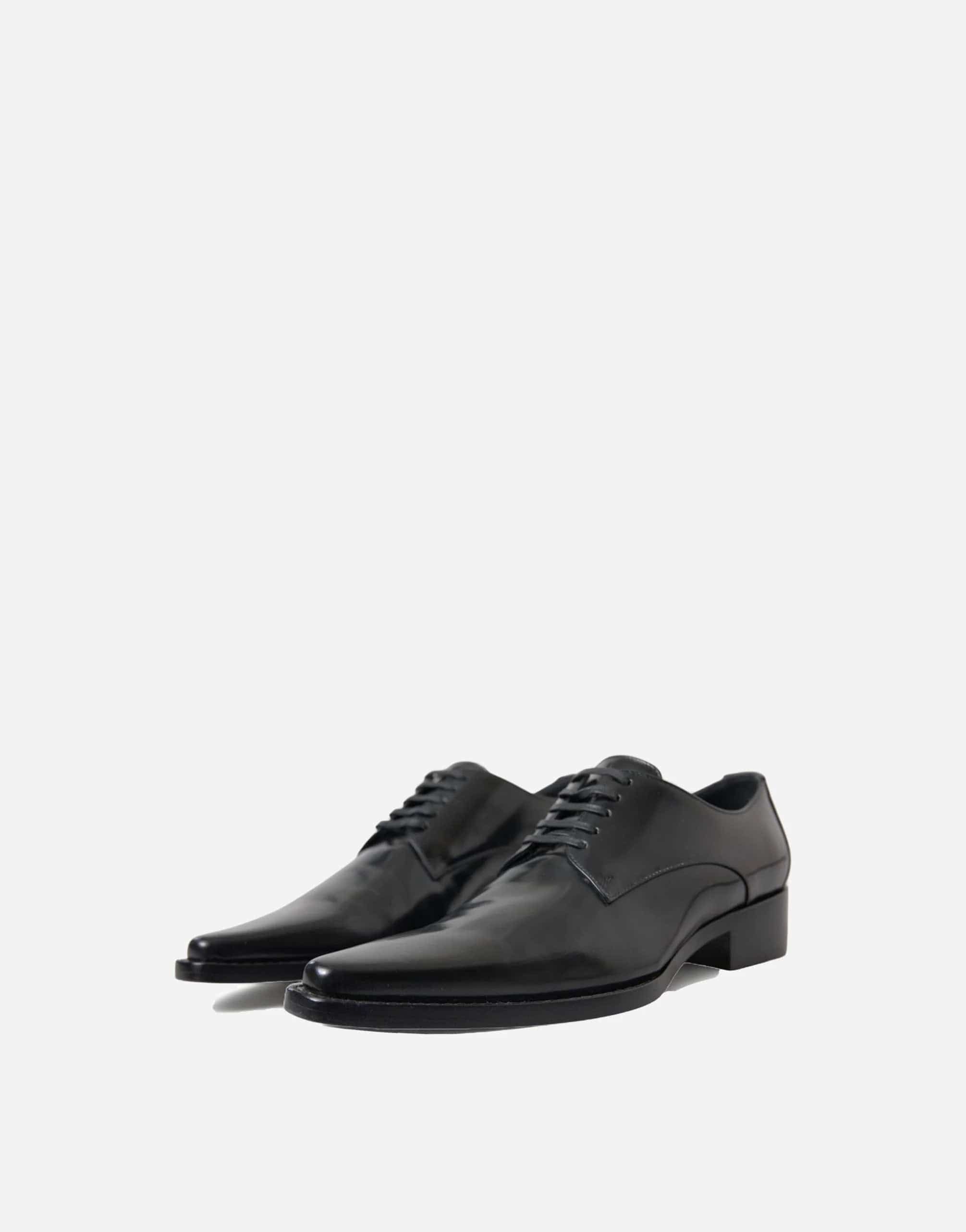 Dolce 
Gabbana Leather Lace Up Flats