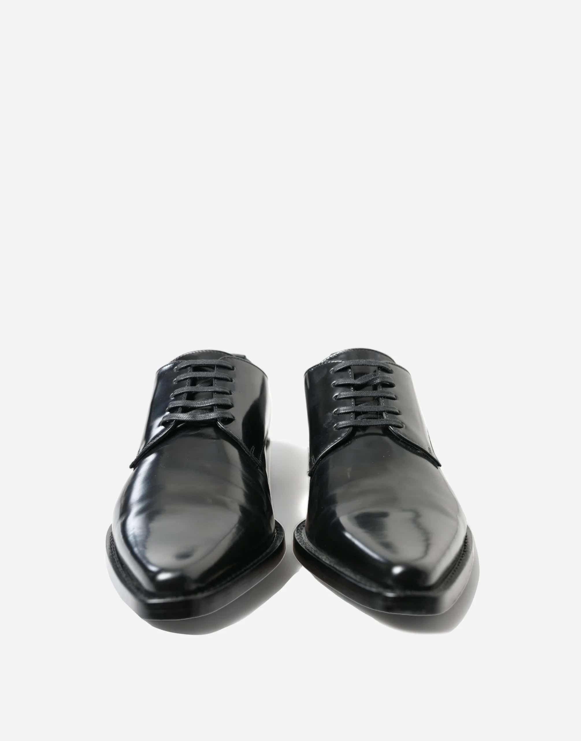 Dolce 
Gabbana Leather Lace Up Flats