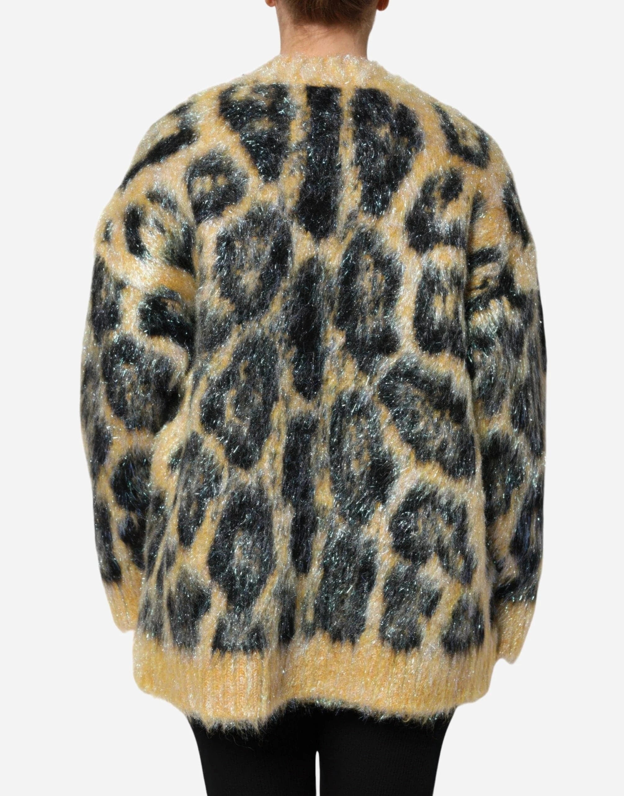 Dolce 
Gabbana Leopard-Print Mohair Sweater