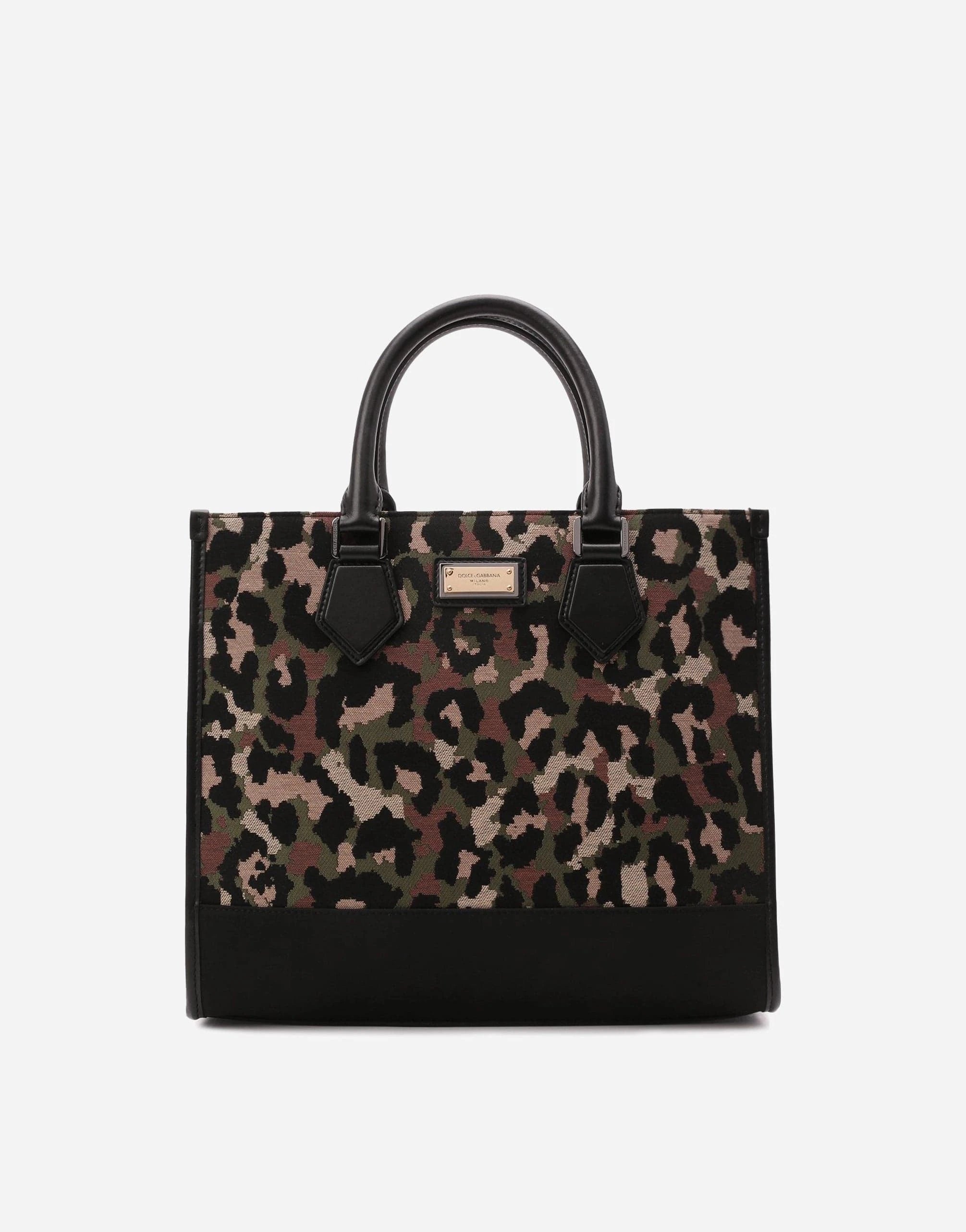 Dolce 
Gabbana Leopard-Print Shopper Tote