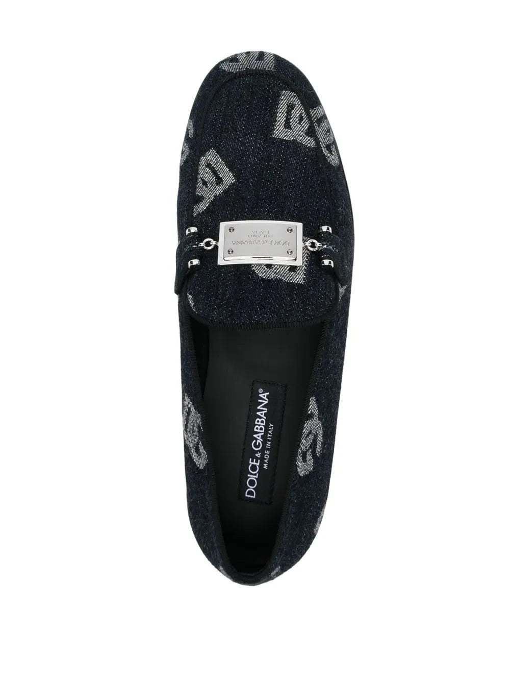 Dolce 
Gabbana Logo-Jacquard Loafers