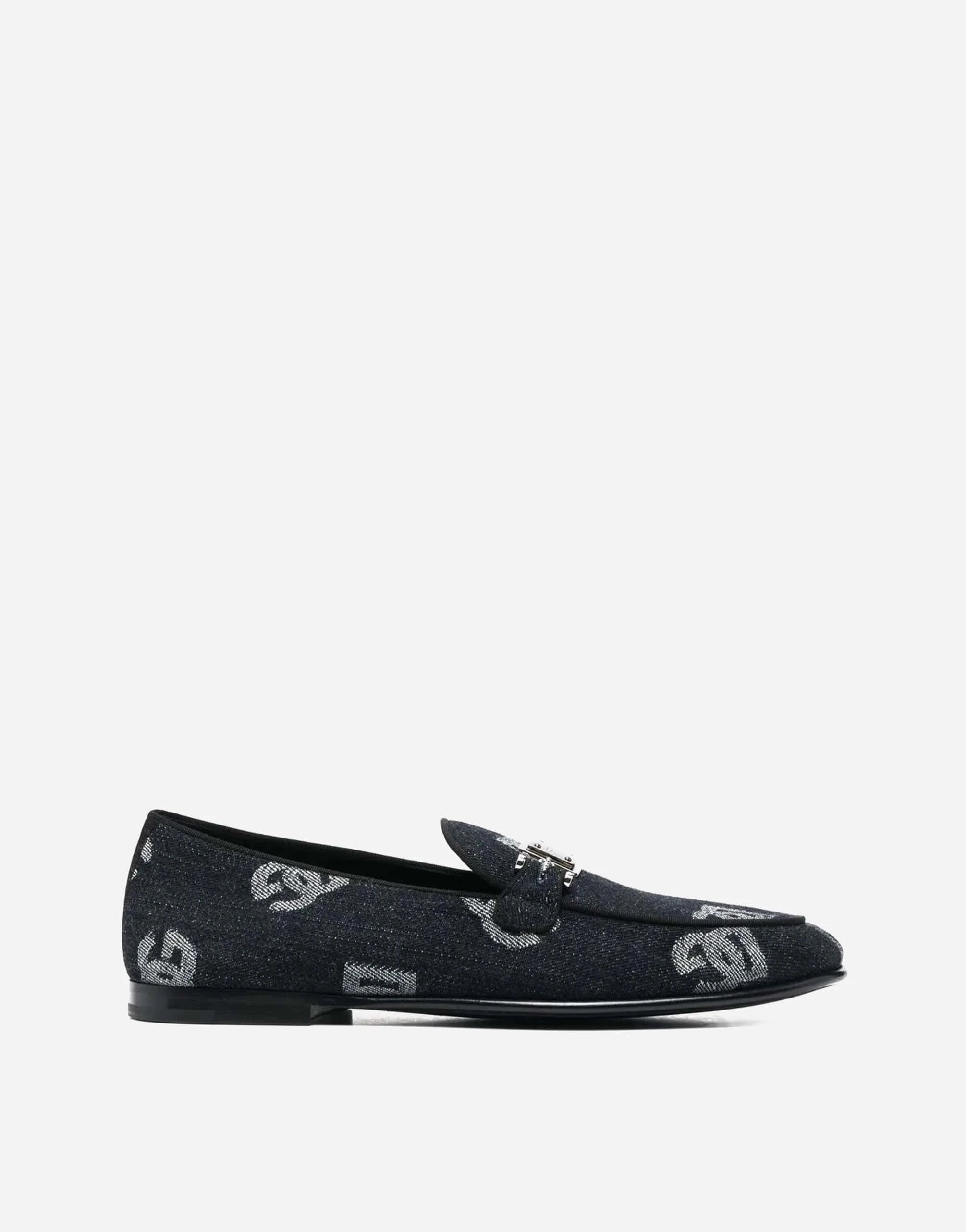 Dolce 
Gabbana Logo-Jacquard Loafers