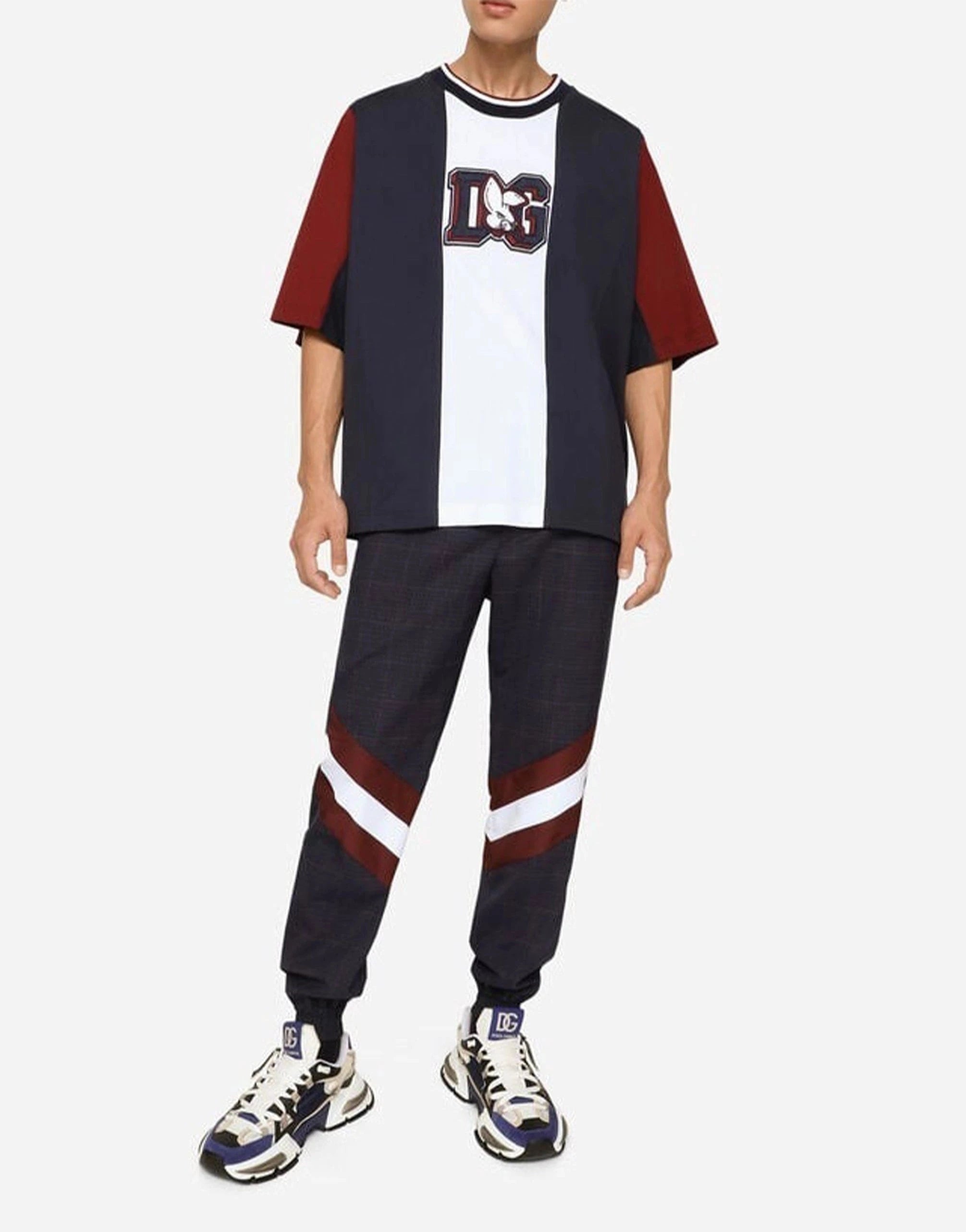 Dolce 
Gabbana Logo-Patch Short-Sleeve T-Shirt