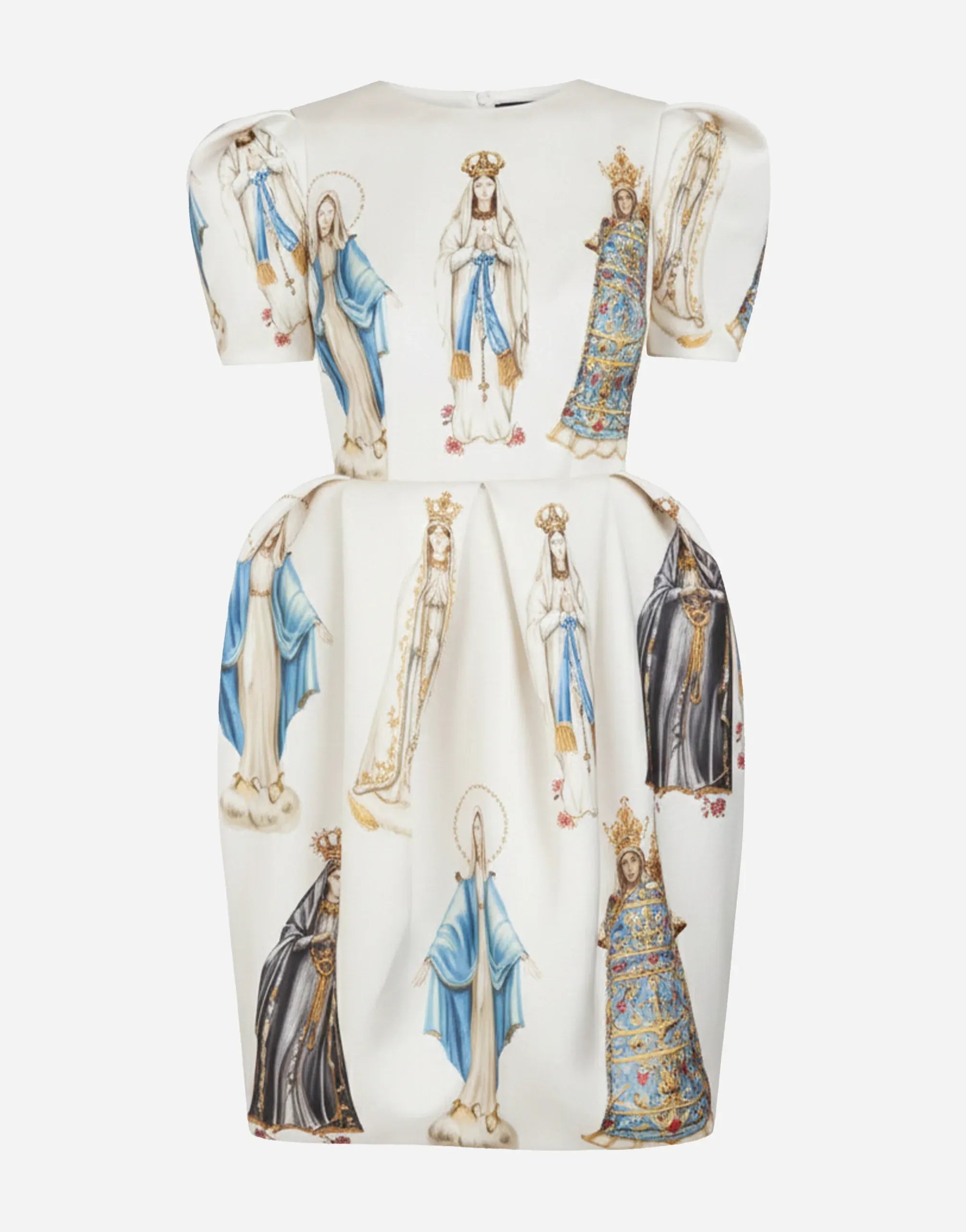Dolce 
Gabbana Madonna-Print Organza Silk Dress