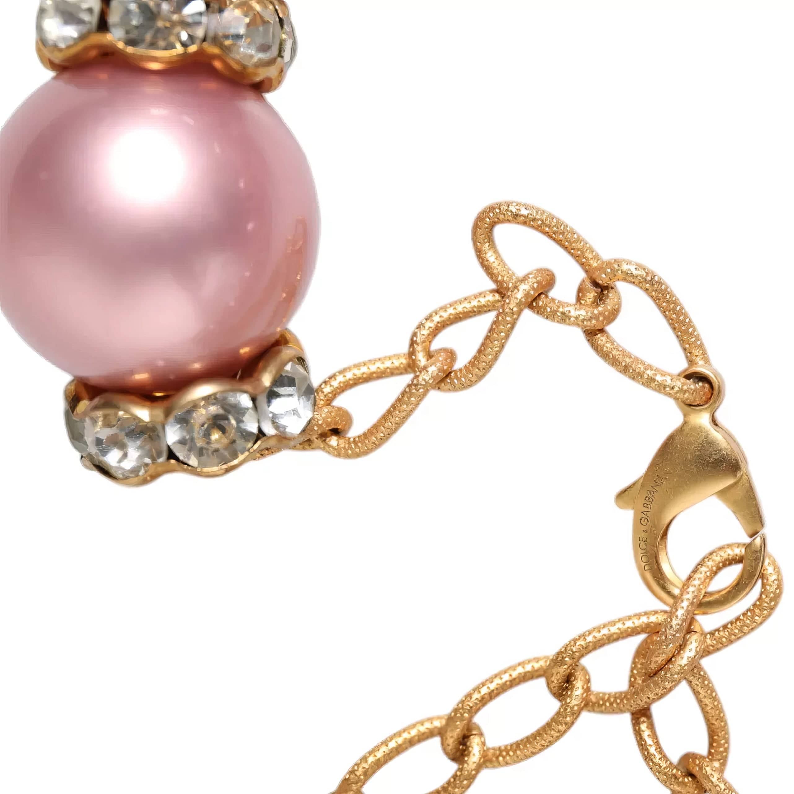 Dolce 
Gabbana Maxi Faux Pearl Embellished Necklace