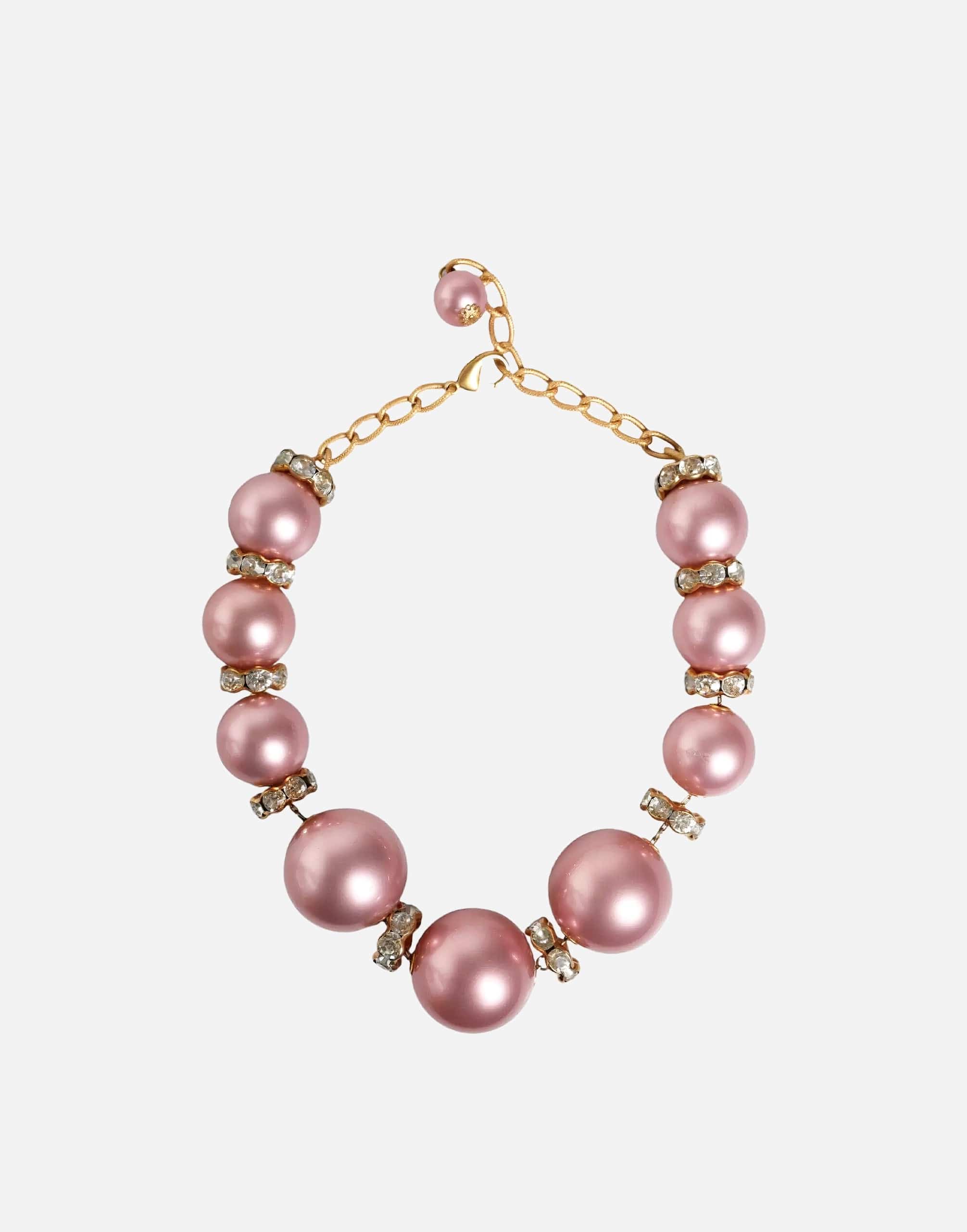 Dolce 
Gabbana Maxi Faux Pearl Embellished Necklace