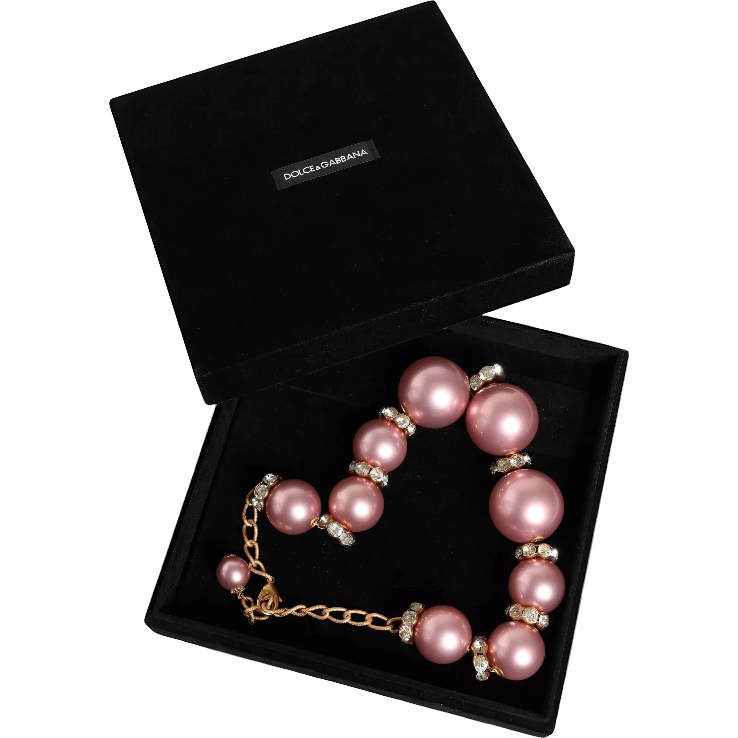 Dolce 
Gabbana Maxi Faux Pearl Embellished Necklace