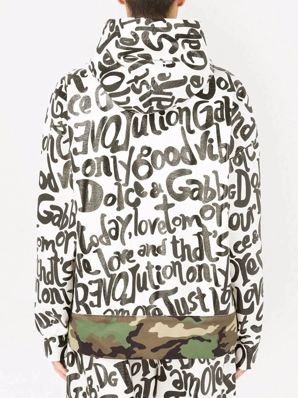 Dolce 
Gabbana Multi-Pocket Printed Hoodie