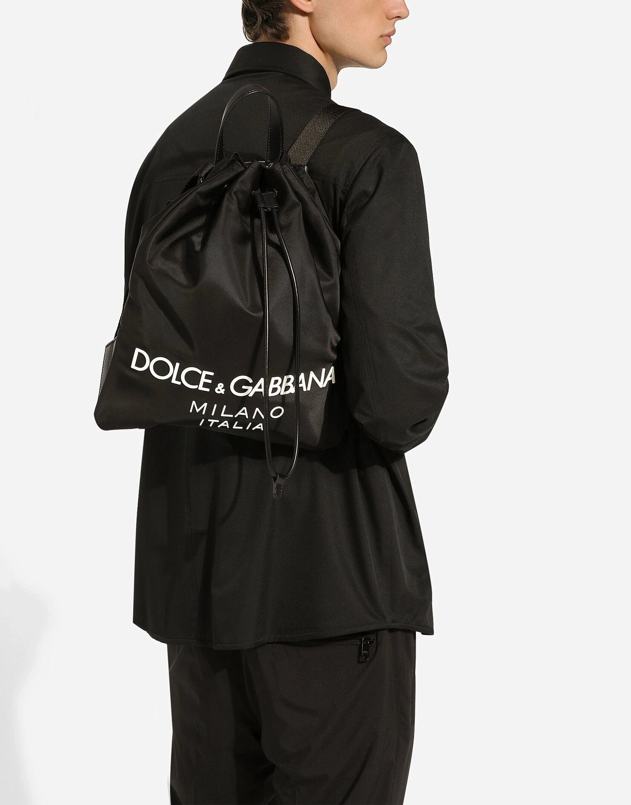 Dolce 
Gabbana Nylon Logo Backpack