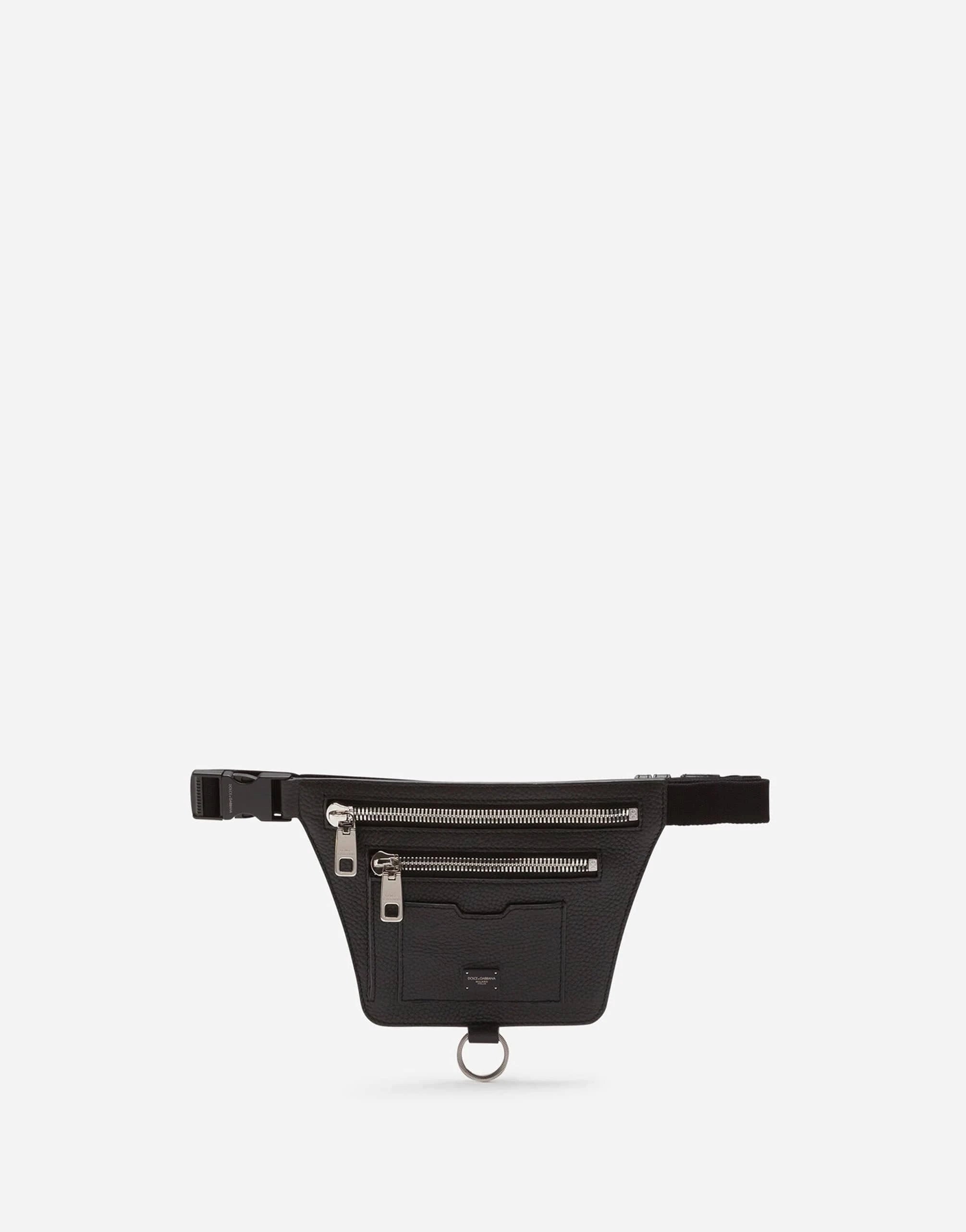 Dolce 
Gabbana Palermo Logo-Plaque Leather Belt Bag