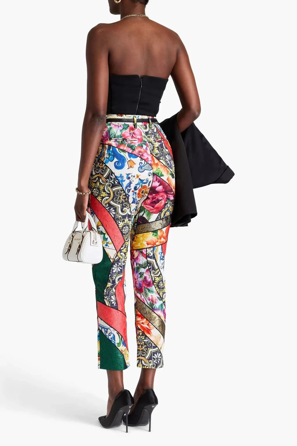 Dolce 
Gabbana Patchwork Jacquard Trousers