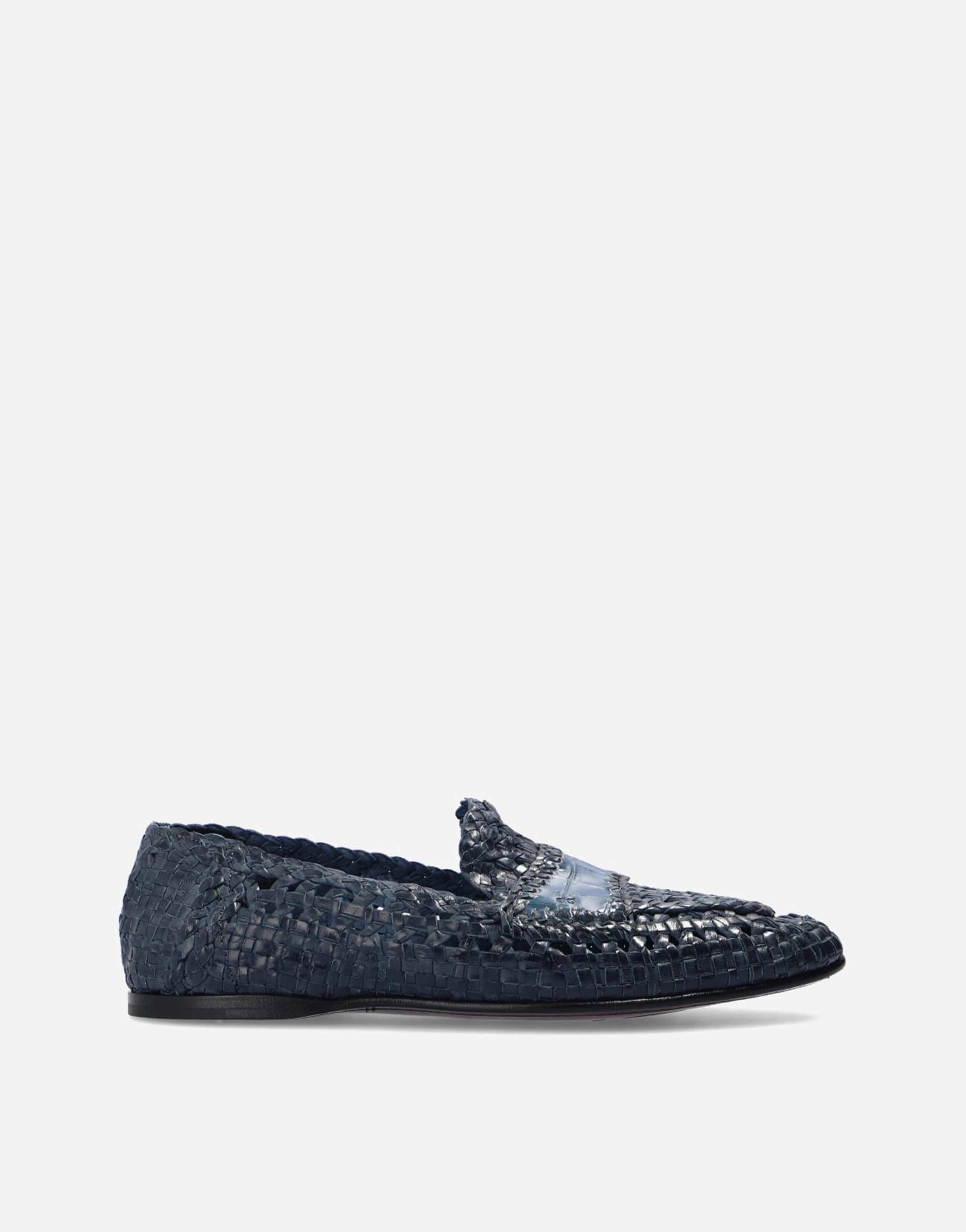 Dolce 
Gabbana Persia Woven Leather Slippers