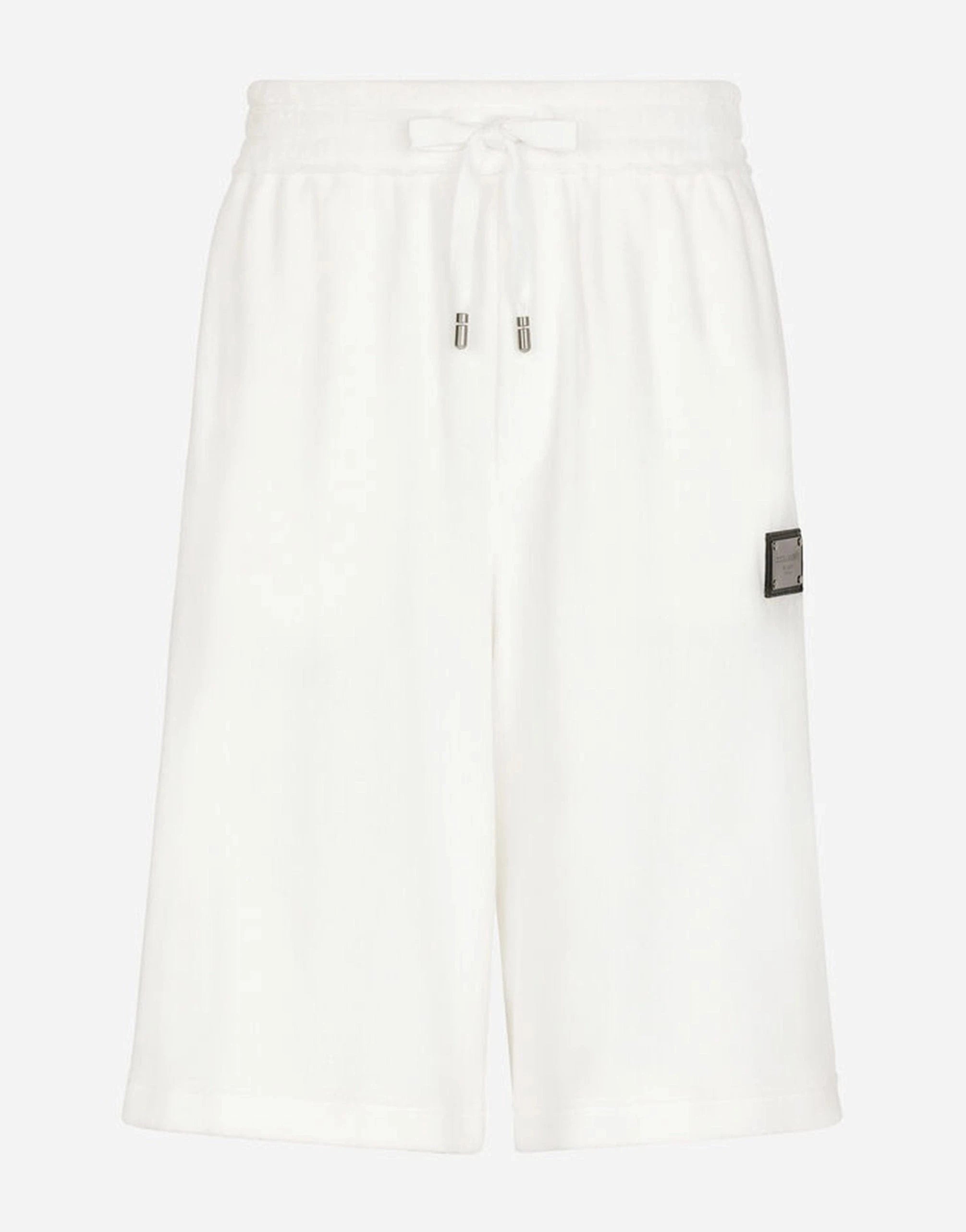 Dolce 
Gabbana Plaque-Logo Jersey Terry Jogging Shorts