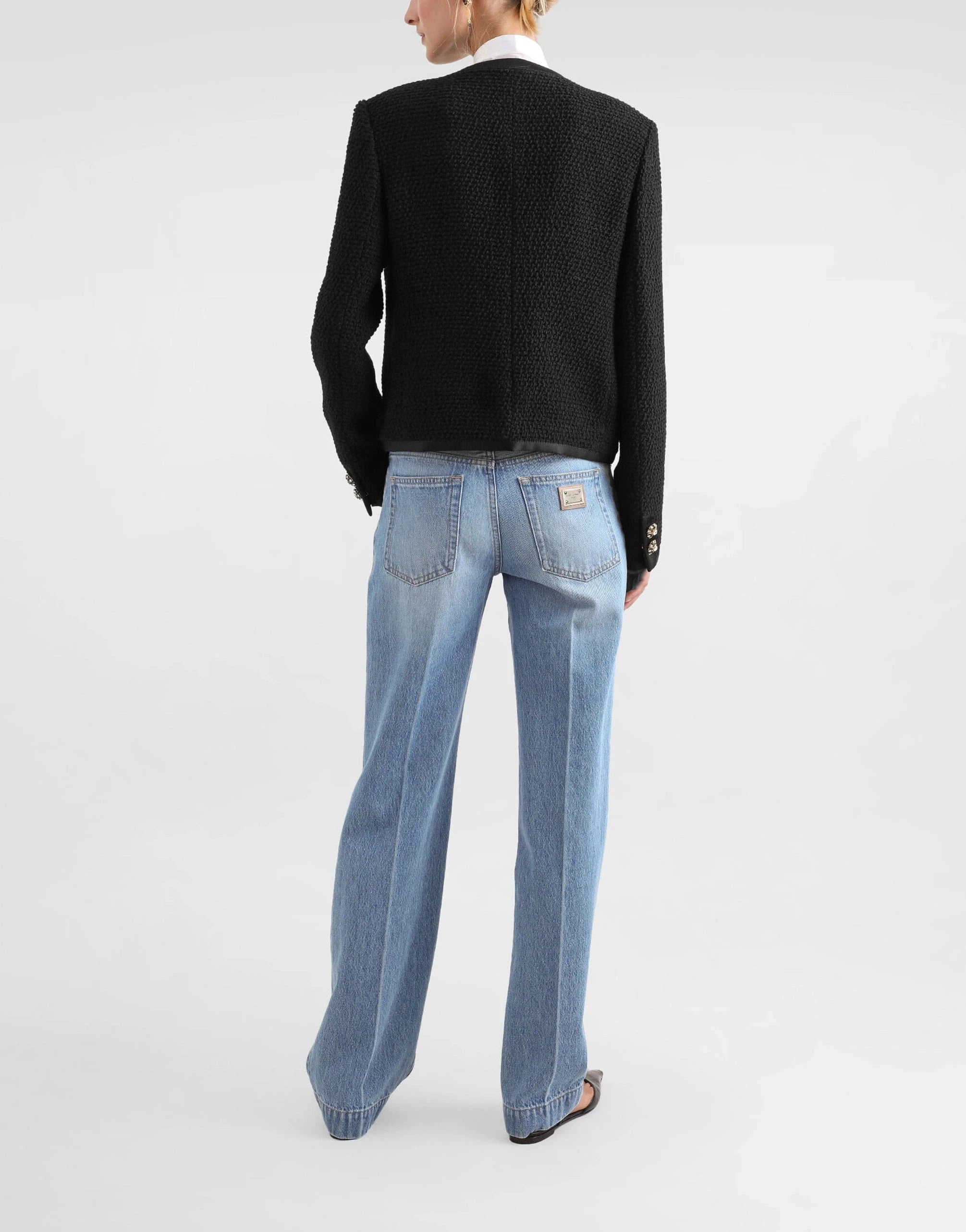 Dolce 
Gabbana Pressed Pleat Loose Denim Jeans