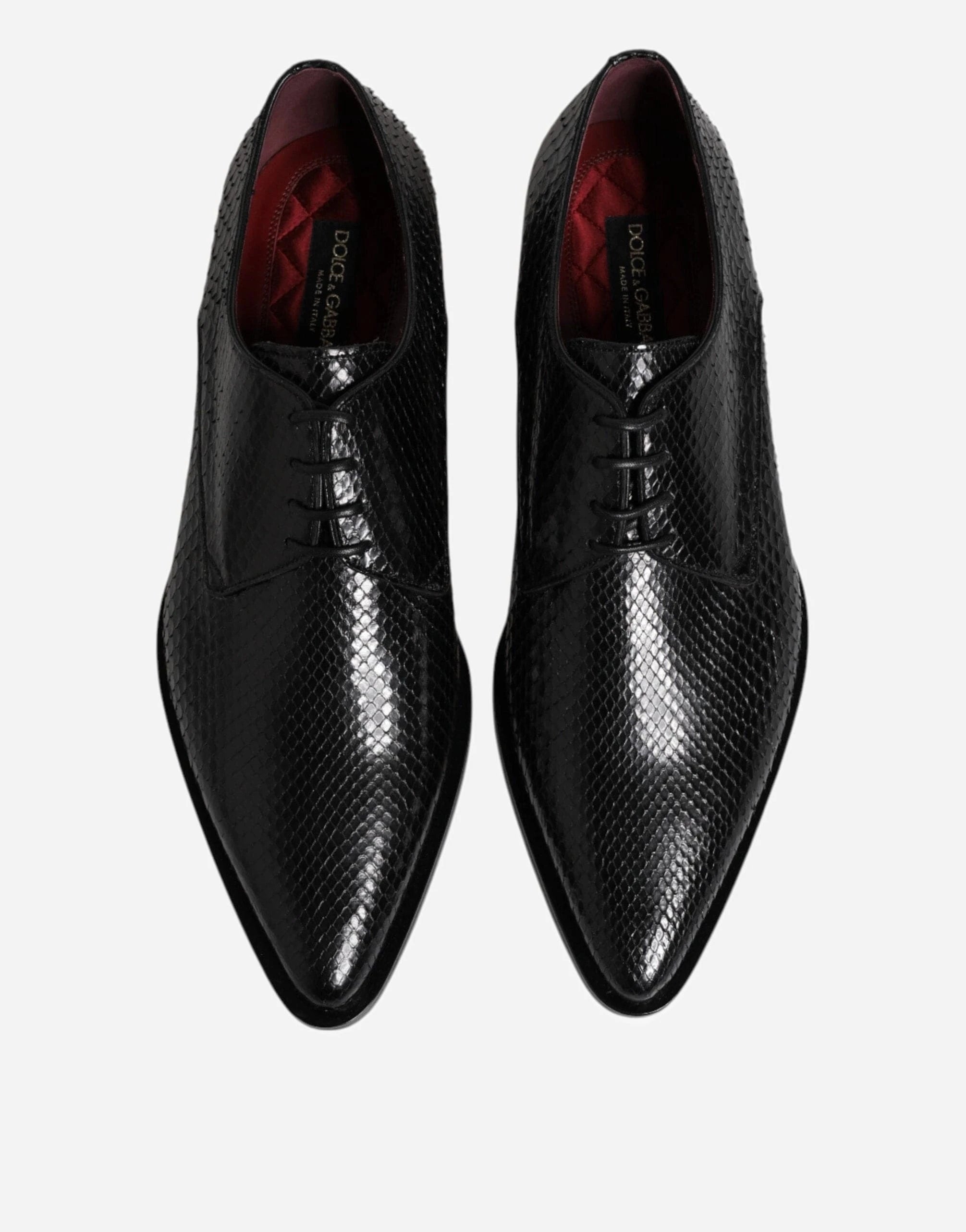 Dolce 
Gabbana Python-Leather Derby Shoes