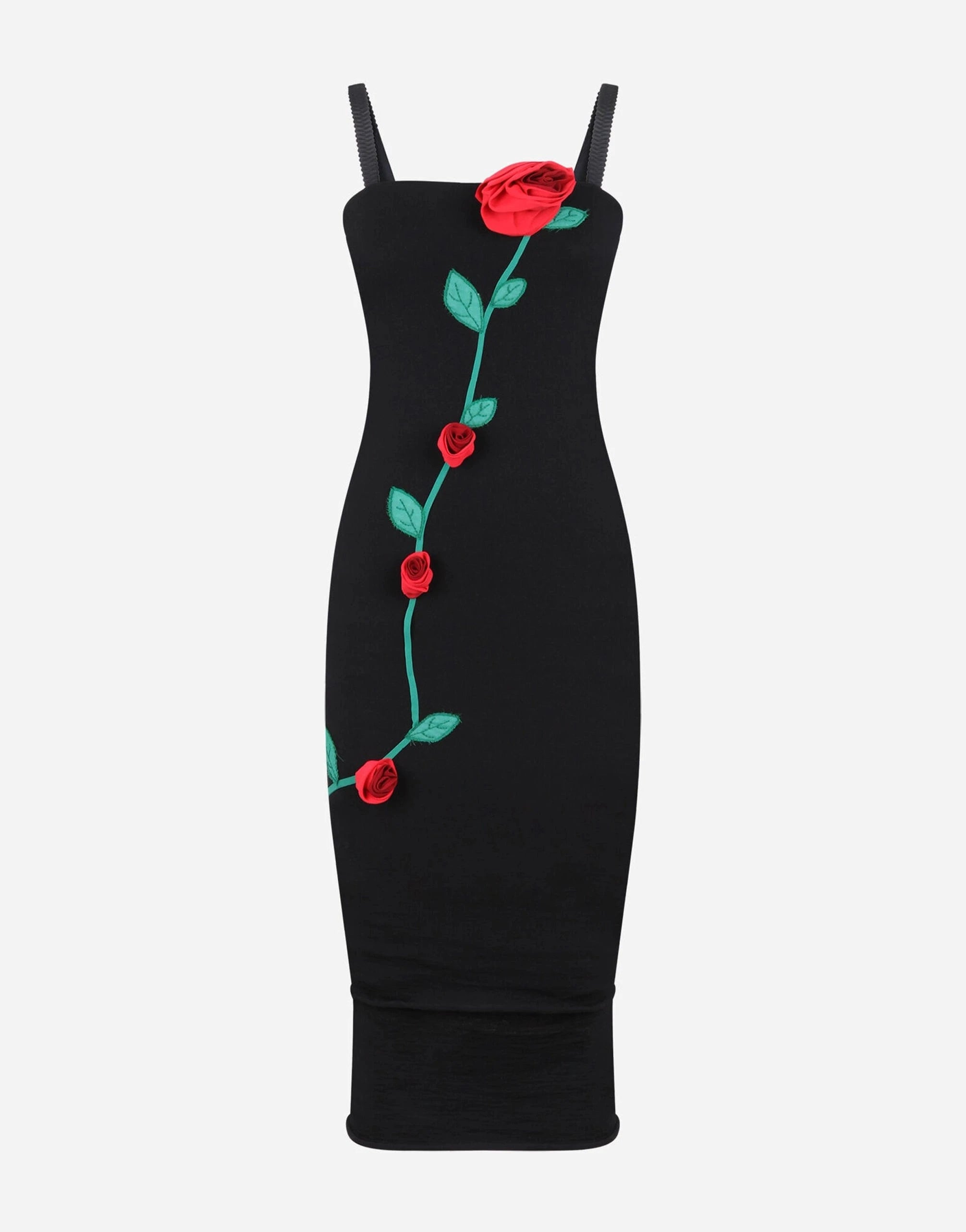 Dolce 
Gabbana Rose-Embroidery Sheath Dress