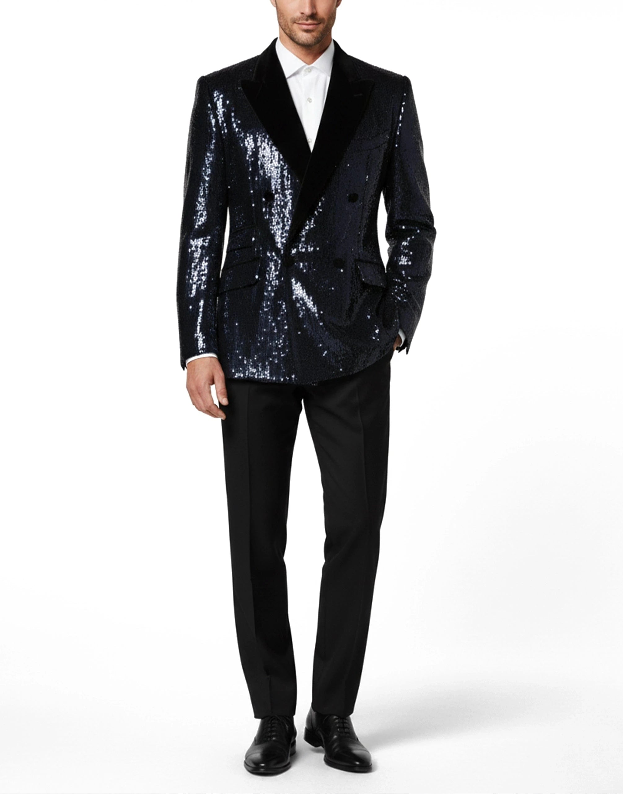 Dolce 
Gabbana Sequined SICILIA Double-Breasted Blazer