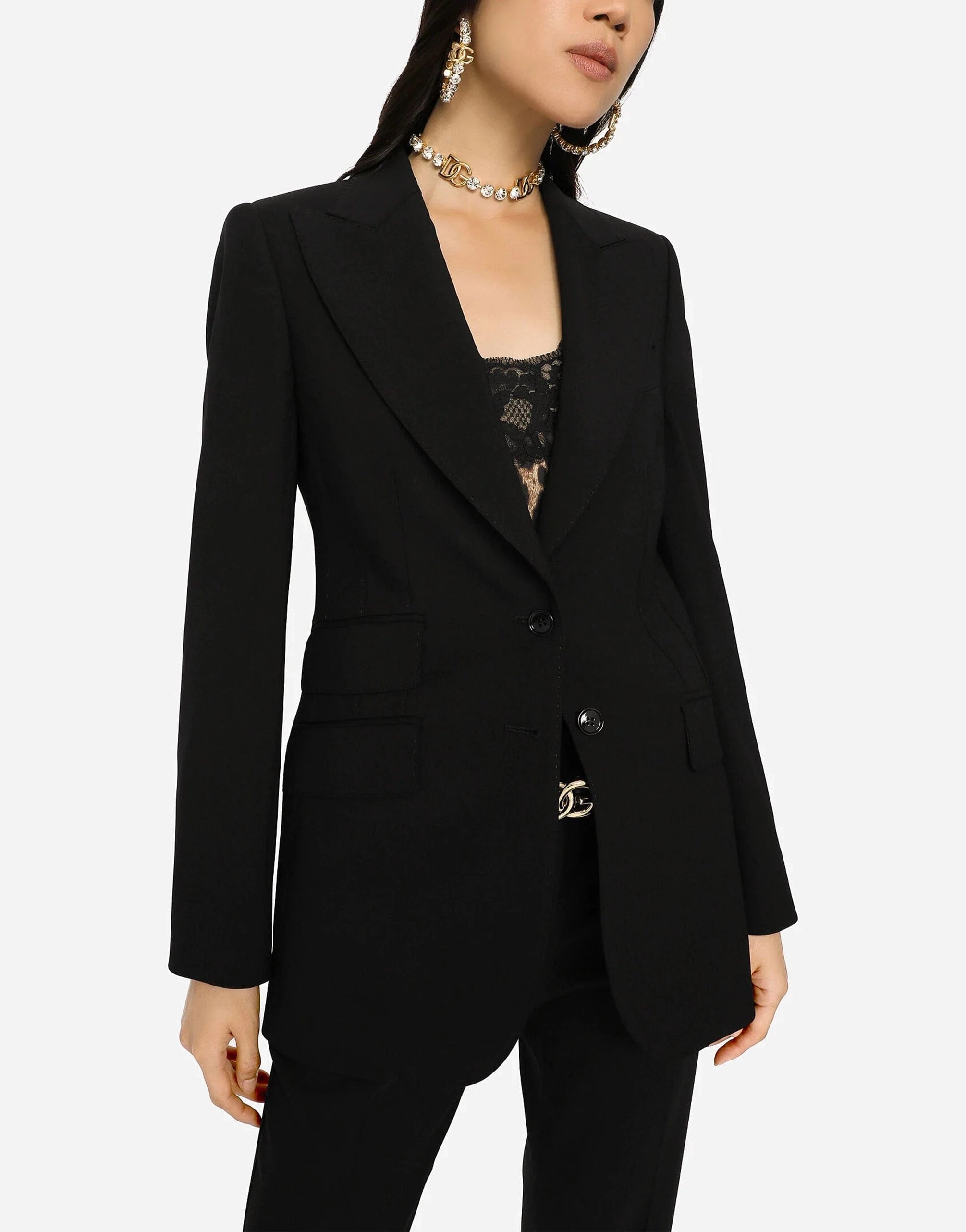 Dolce 
Gabbana Single-Breasted Wool Turlington Blazer