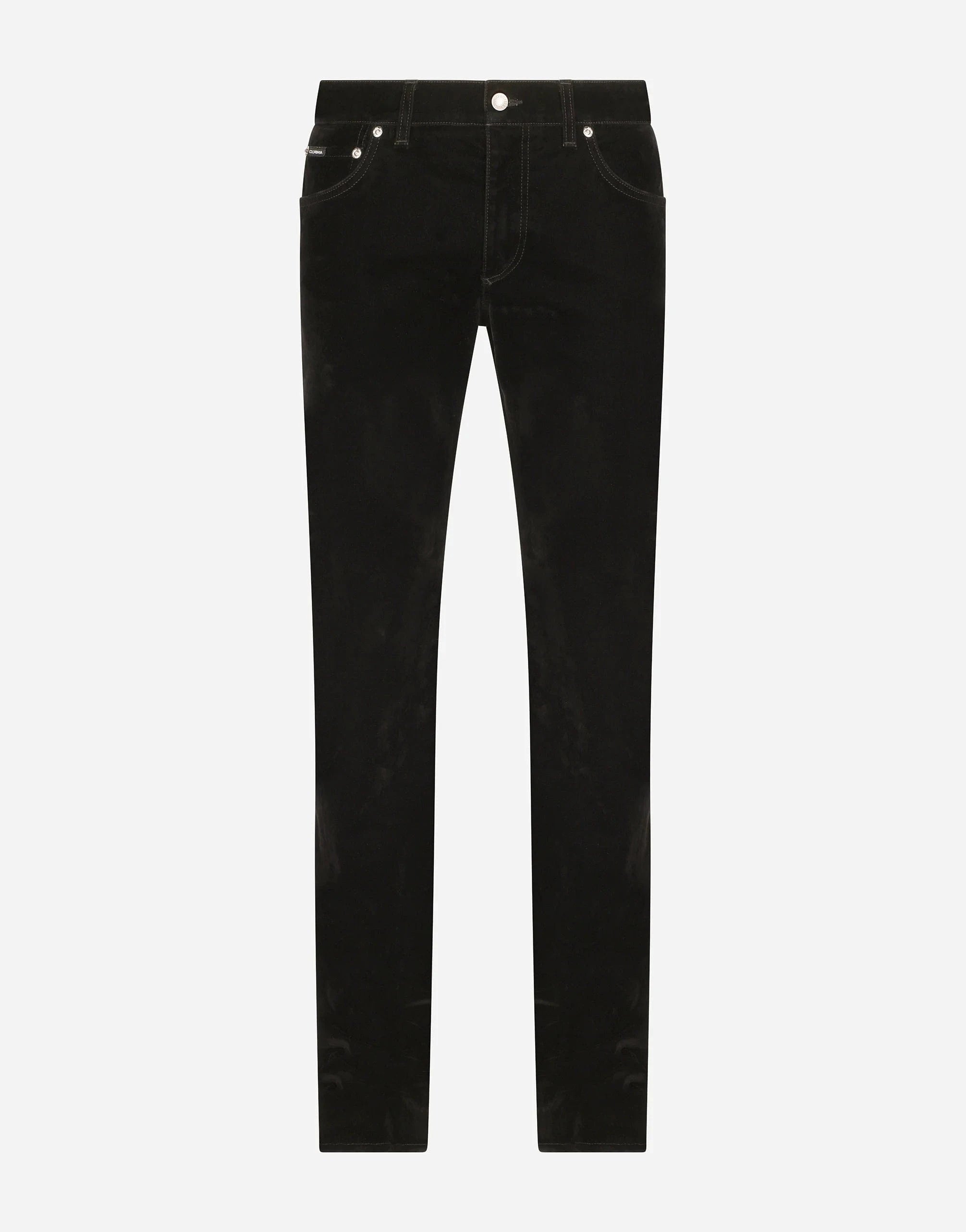 Dolce 
Gabbana Slim-Fit Flocked Jeans