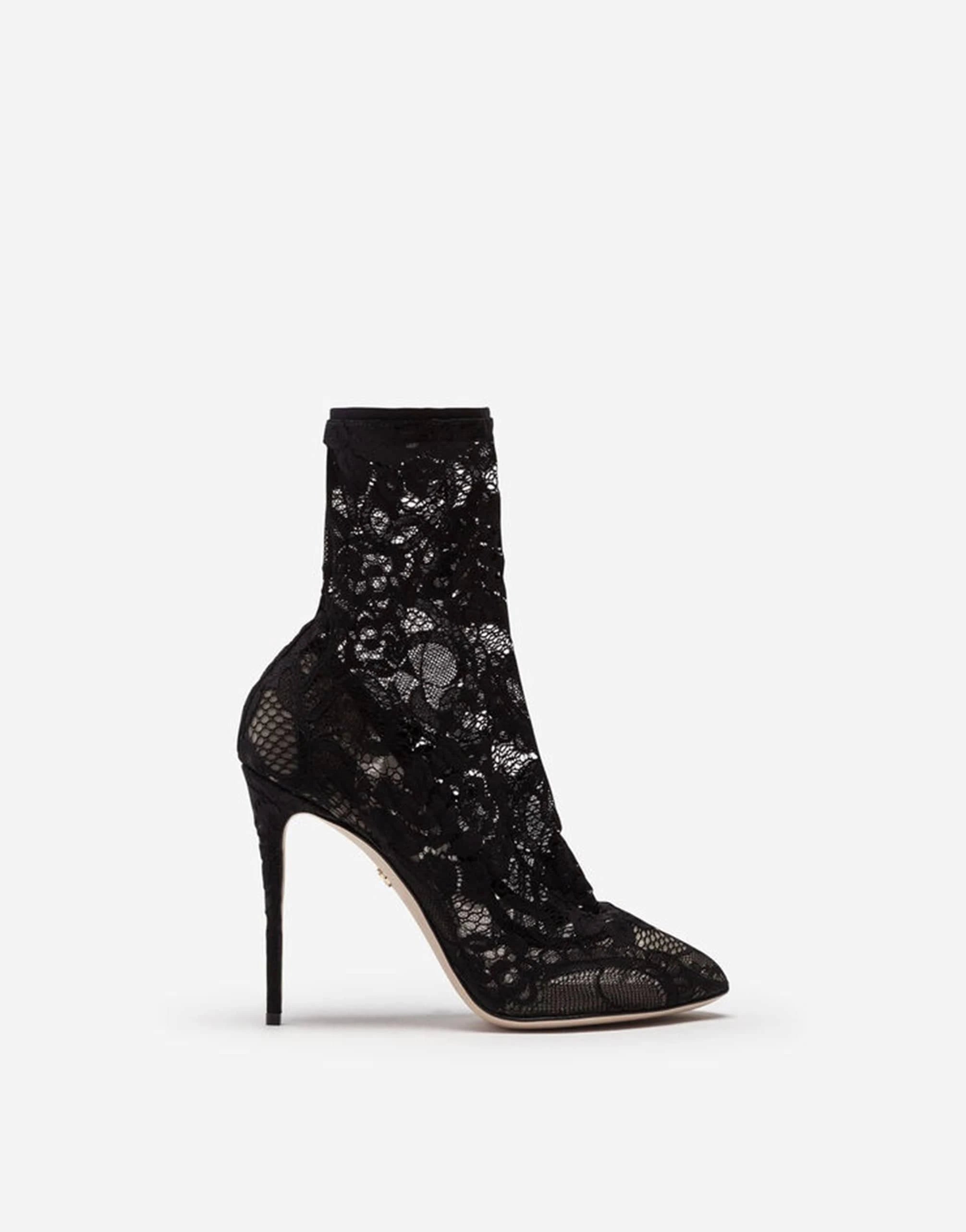 Dolce 
Gabbana Stretch Lace Grain Booties
