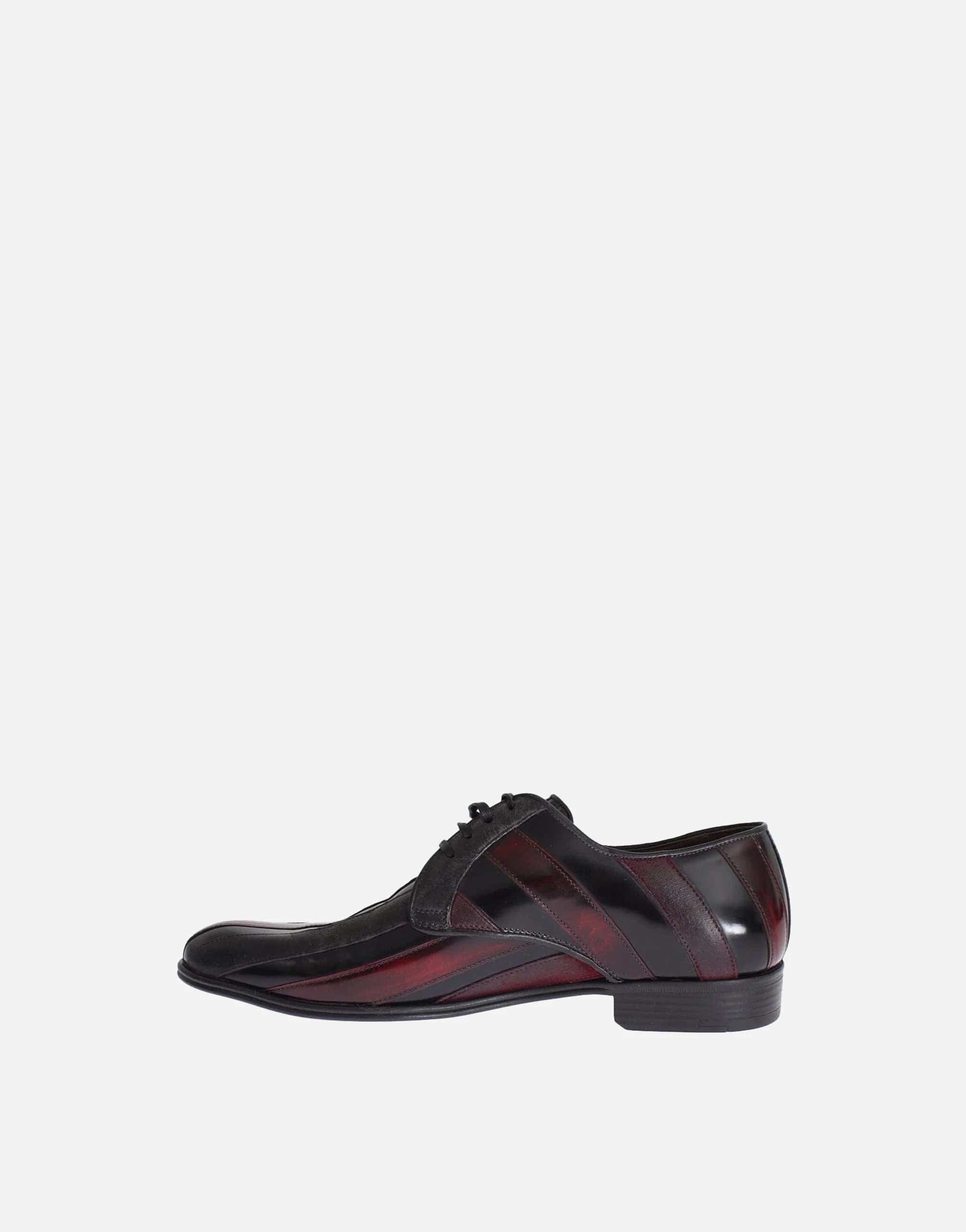 Dolce 
Gabbana Striped Leather Formal Shoes