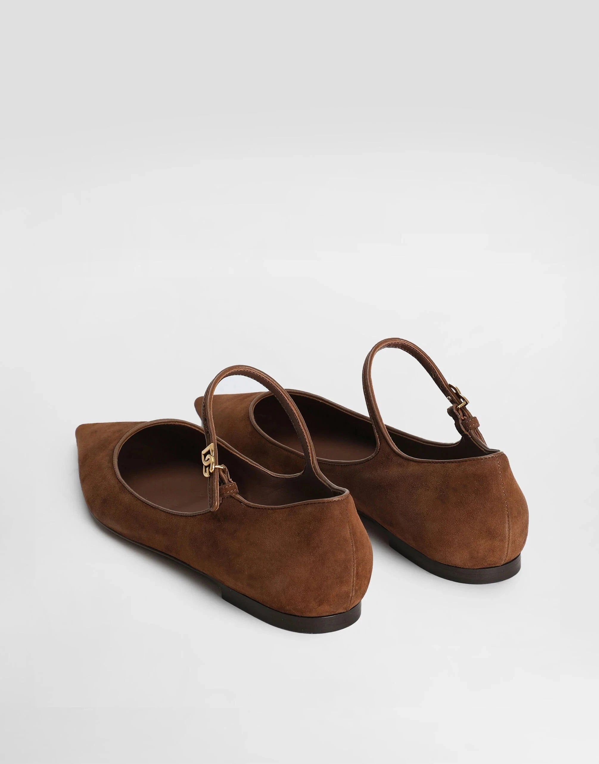 Dolce 
Gabbana Suede And Leather Ballet Flats
