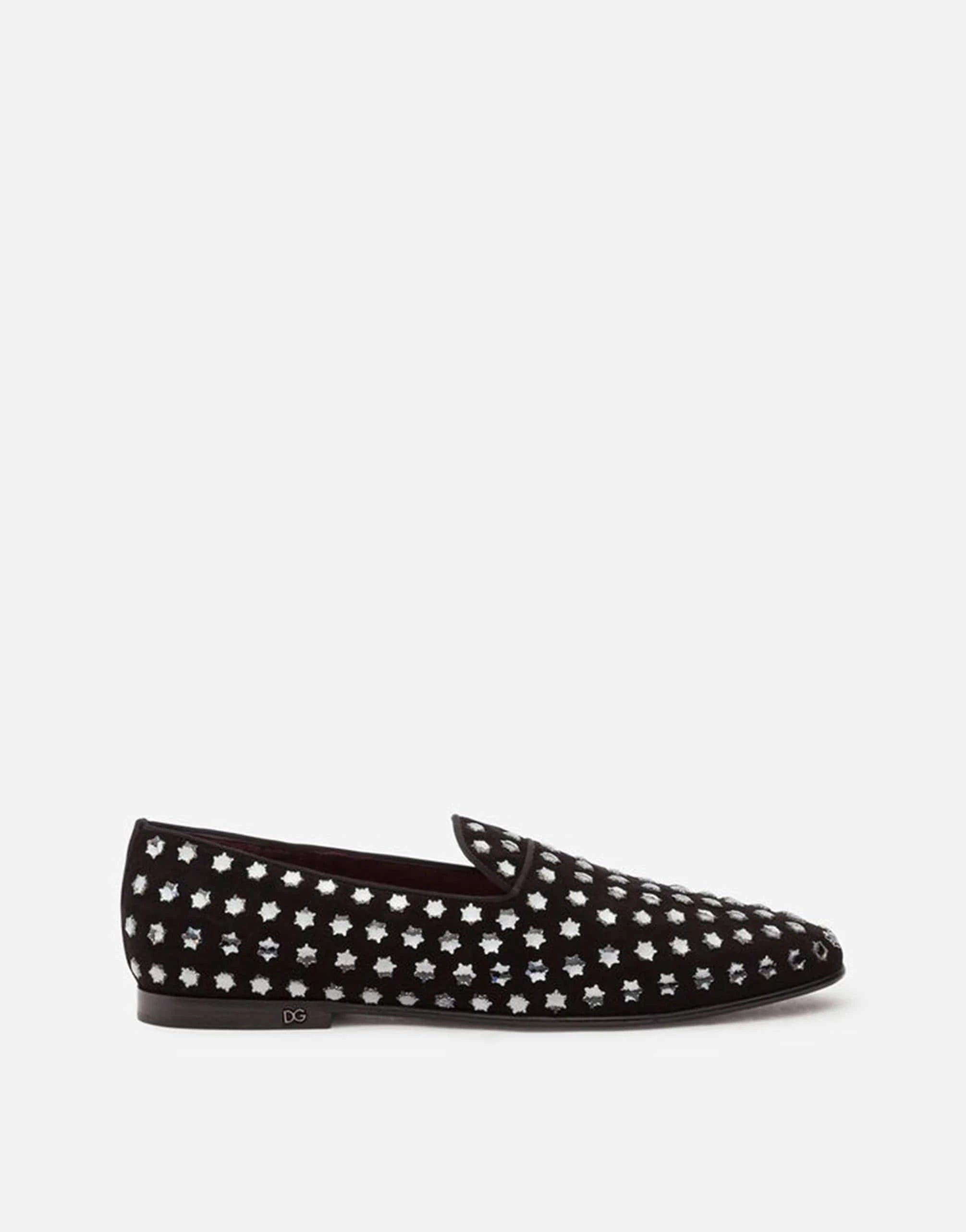 Dolce 
Gabbana Vaticano Suede Star Slippers