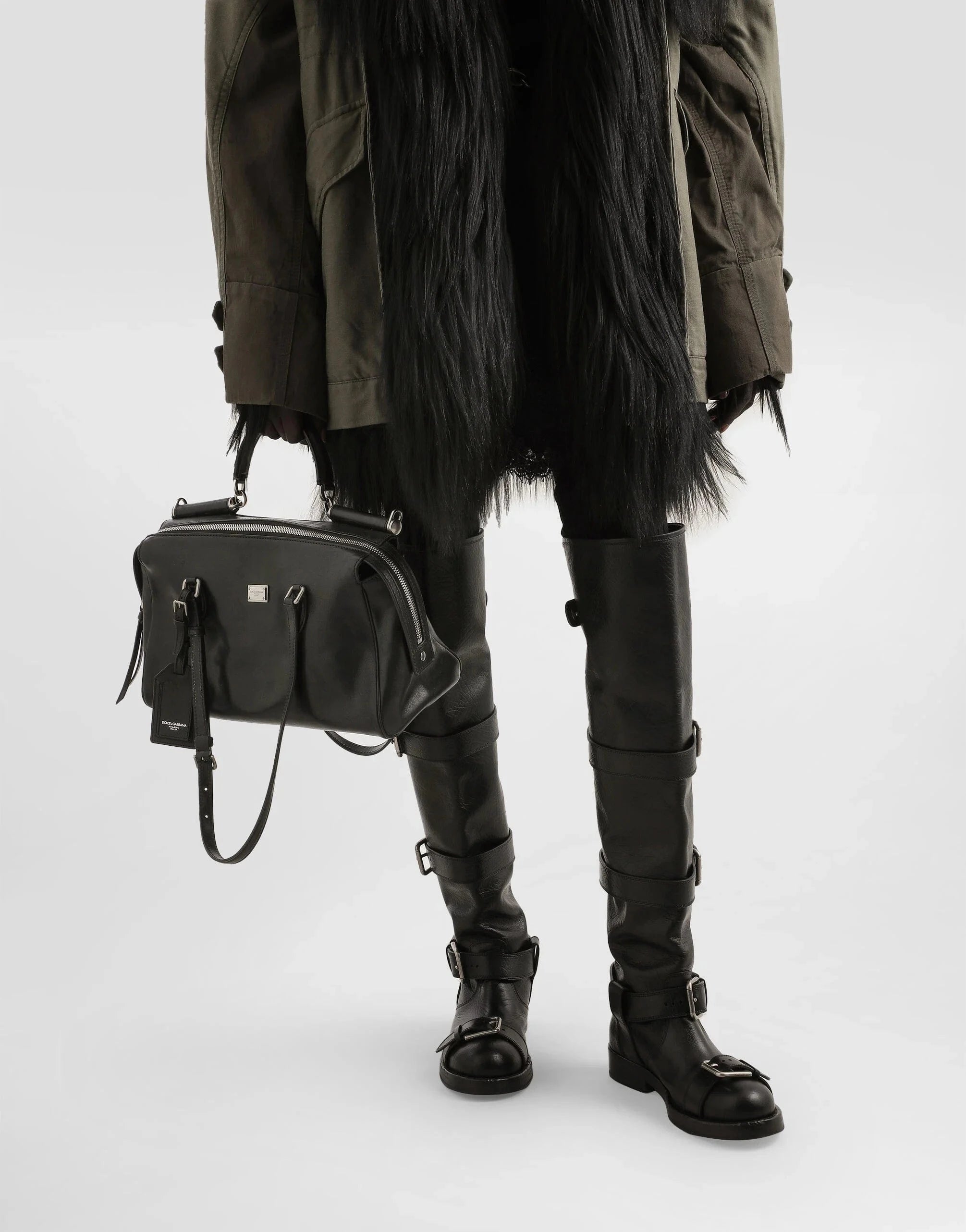Dolce 
Gabbana Vittoria Leather Tote Bag