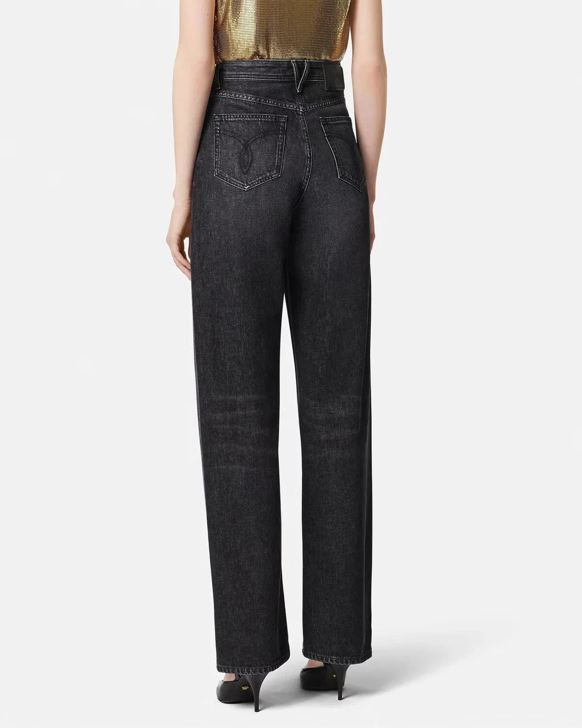 Versace Metal Mesh Jeans